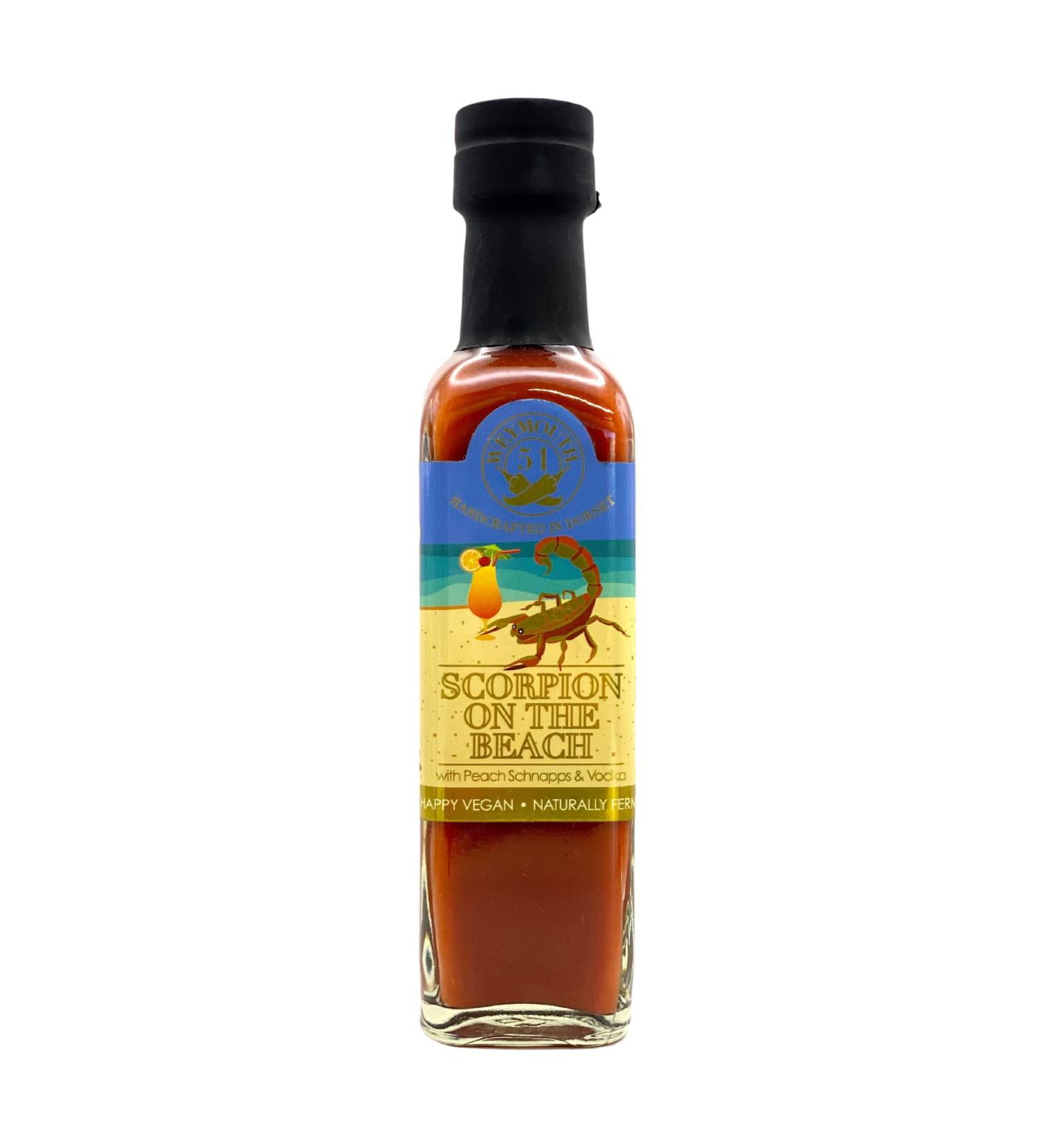 Weymouth 51 Scorpion On The Beach 220ml - Super Hot Scorpion Chilli Sauce - Buy Online on SooperMarket.com