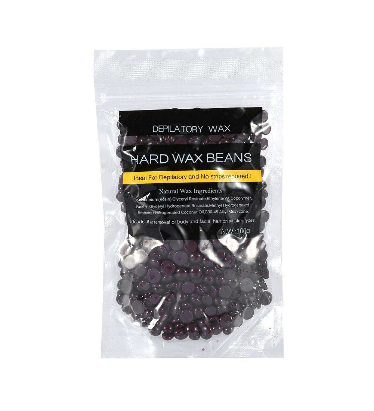 Hard Wax Beans - No Strip Depilatory Hair Removal for Arms & Legs - Black Chocolate Hard Wax for Smooth Skin - Buy Online on SooperMarket.com
