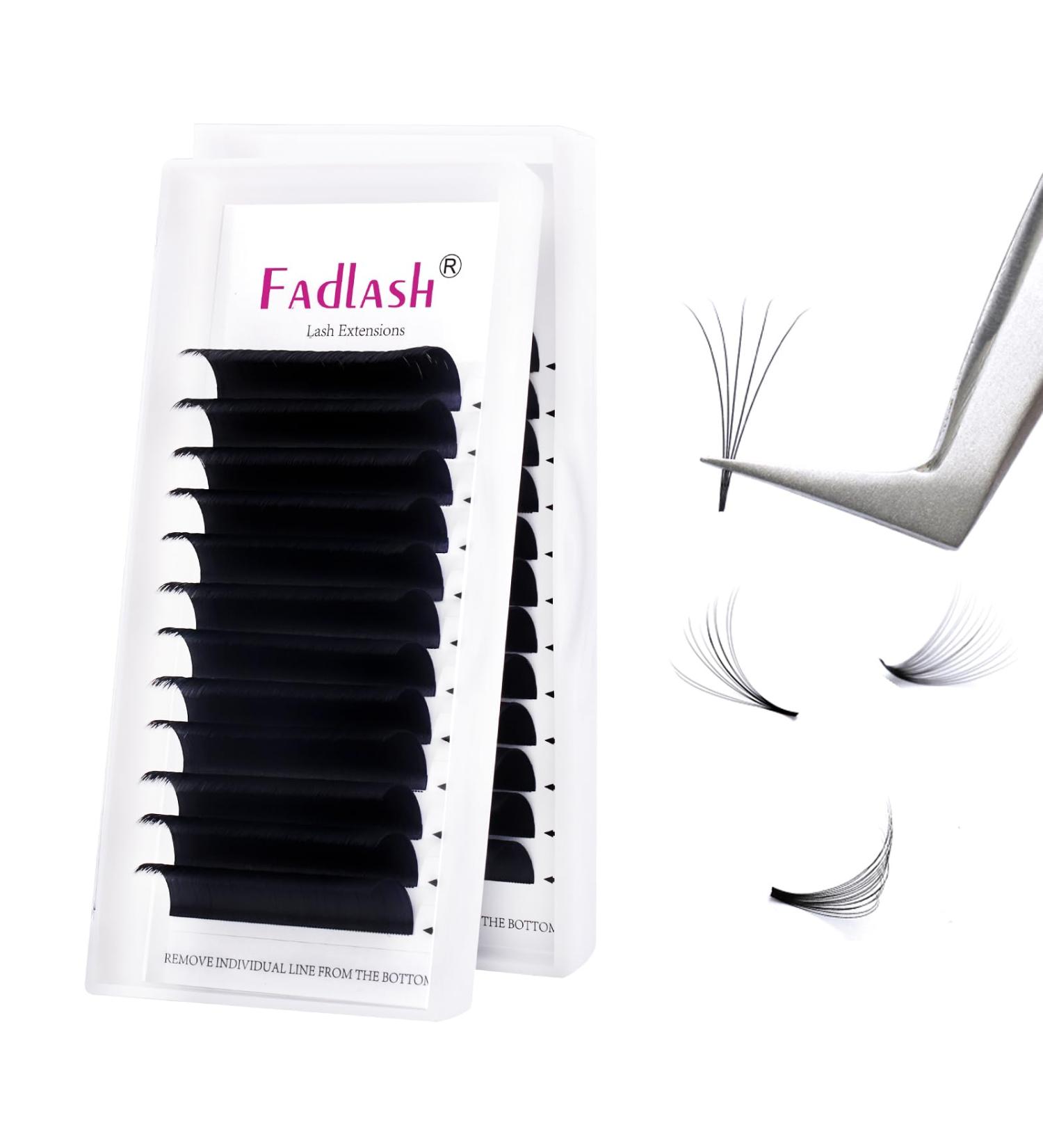 Fadlash Easy Fan Lashes C Curl 0.03 15mm - Natural Russian Eyelash Extensions - Buy Online on SooperMarket.com