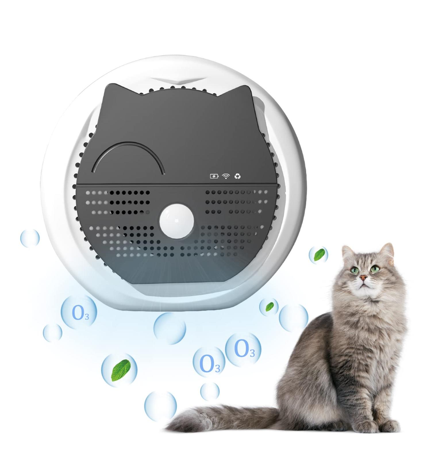 Cat Litter Deodorizer & Odor Eliminator - 99% Effective Neutralizer for Cat Urine | Portable Air Purifier A01 - Buy Online on SooperMarket.com