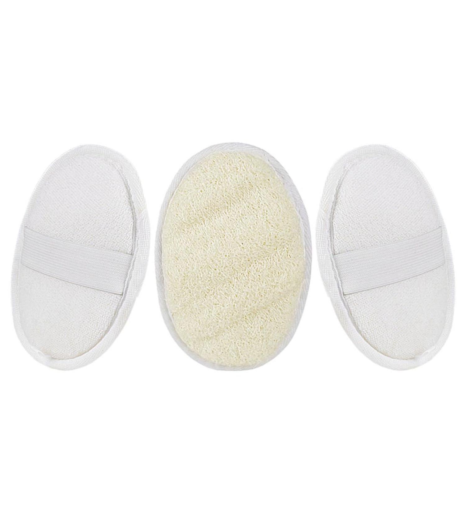 3pcs Exfoliating Loofah Body Wash Scrubbers | Shower Loofah Pads for Glowing Skin | International Shipping - Buy Online on SooperMarket.com