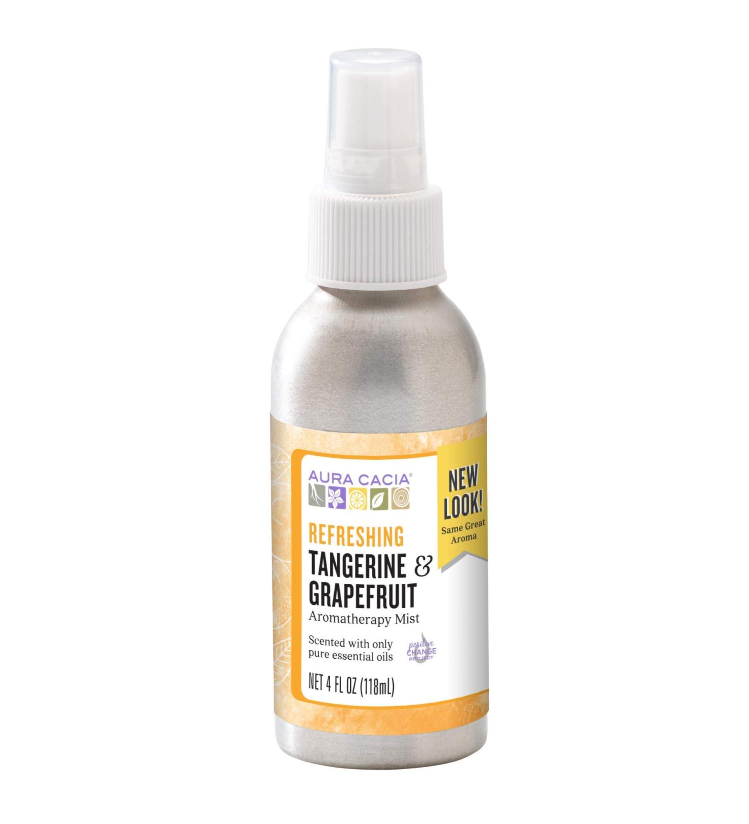 Aura Cacia Room and Body Mist Refreshing Tangerine and Grapefruit 4 Fluid Ounce Refreshing Tangerine and Grapefruit 4 Fl Oz (Pack of 1) - Buy Online on SooperMarket.com