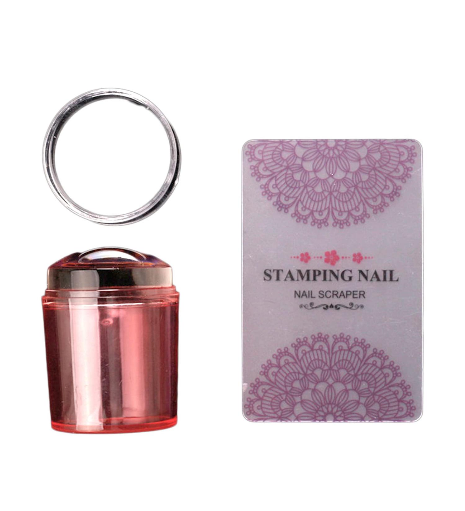 Buy Pink Nail Art Stickers & Stamp Tool Set for Women - Perfect for Party Decor & Home Use - Buy Online on SooperMarket.com
