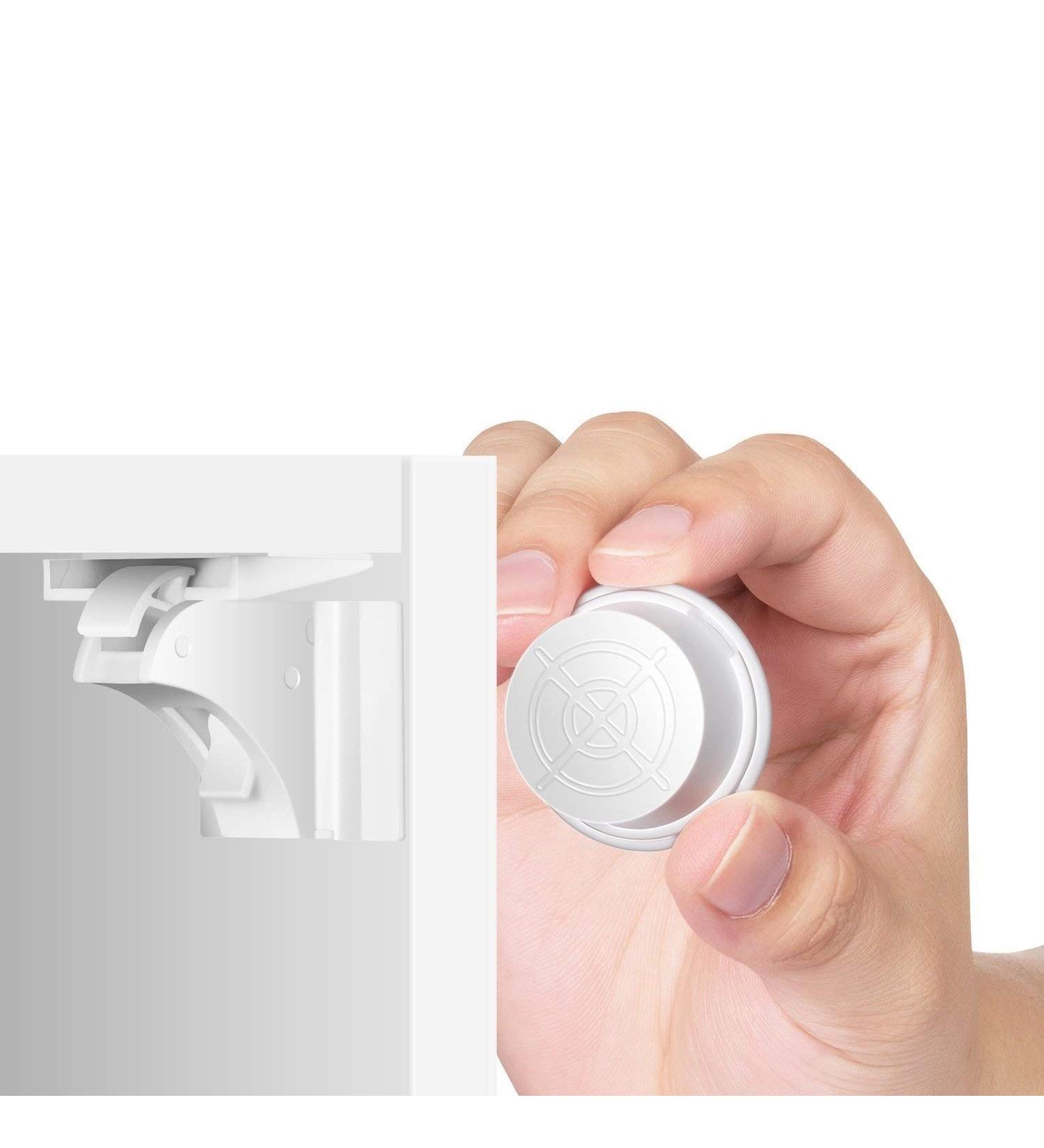 12 Magnetic Child Safety Cabinet Locks + 3 Keys - Baby Proof Cabinets & Drawers, Easy Install, No Tools Needed - Buy Online on SooperMarket.com