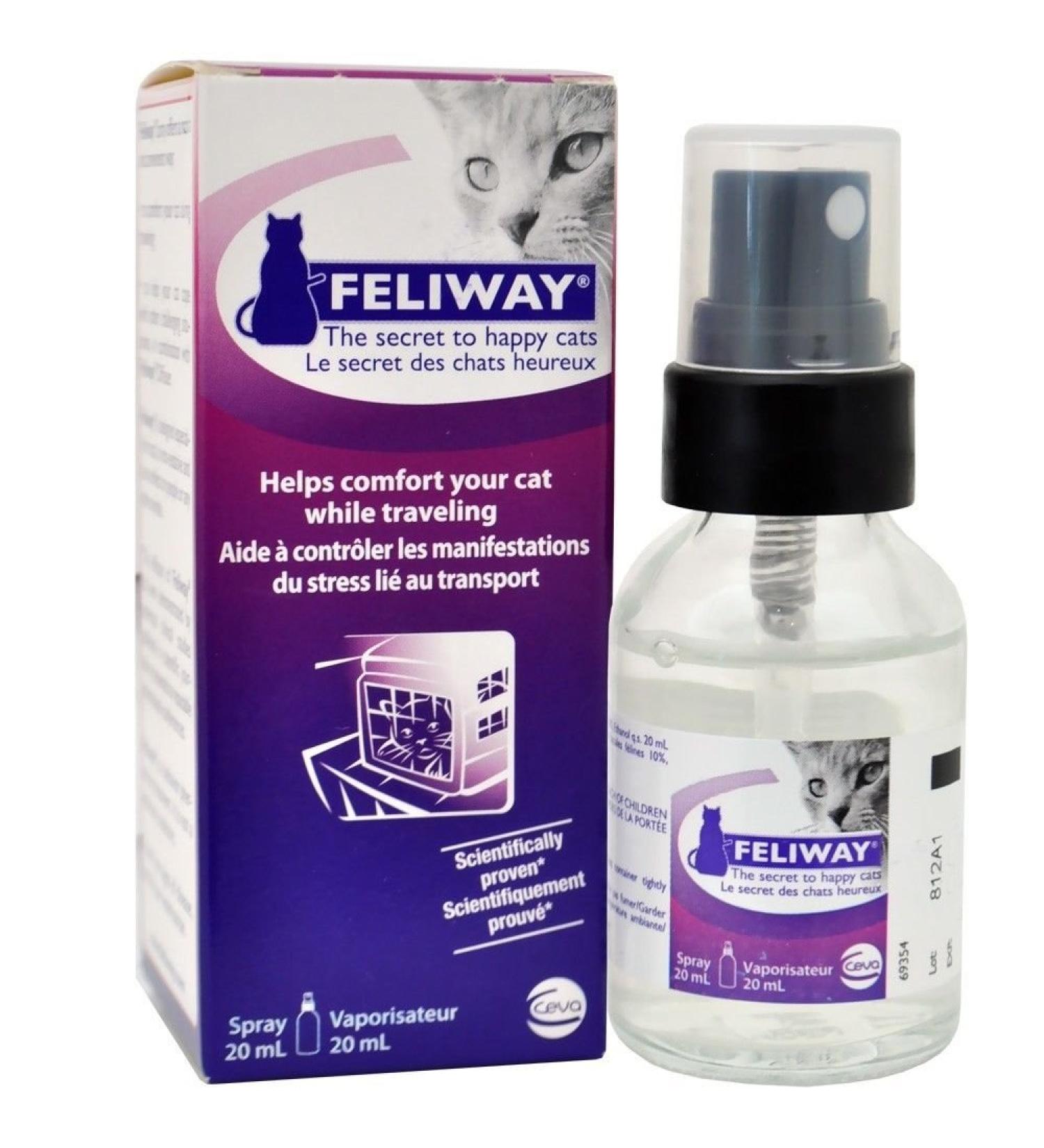 Feliway 20 mL Spray Cat Feline Stress Behavior Relief Urine Spraying Scratching by Unknown