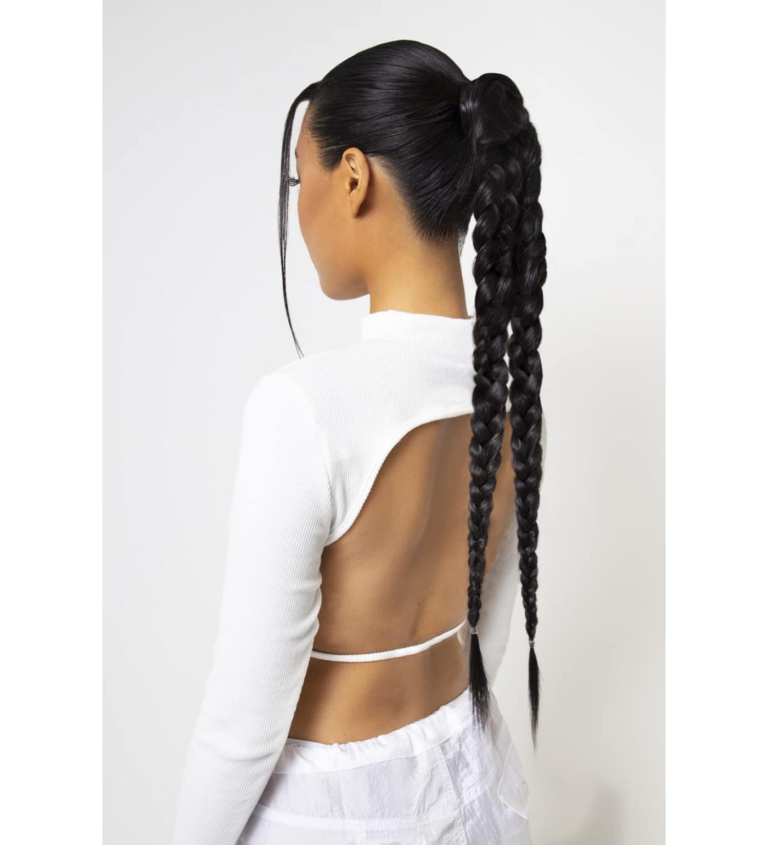 Lullabellz Grande Double Up Hair Braid 26-Inch Length Dark Brown Caramel - Buy Online on SooperMarket.com