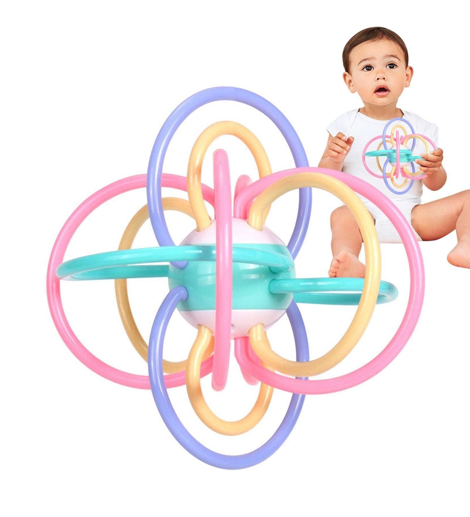 Jingling Teething Toys for Babies | Sensory Rattles & Biting Toys | Rattling Balls & Chomping Fun | Perfect for Teething Relief - Buy Online on SooperMarket.com