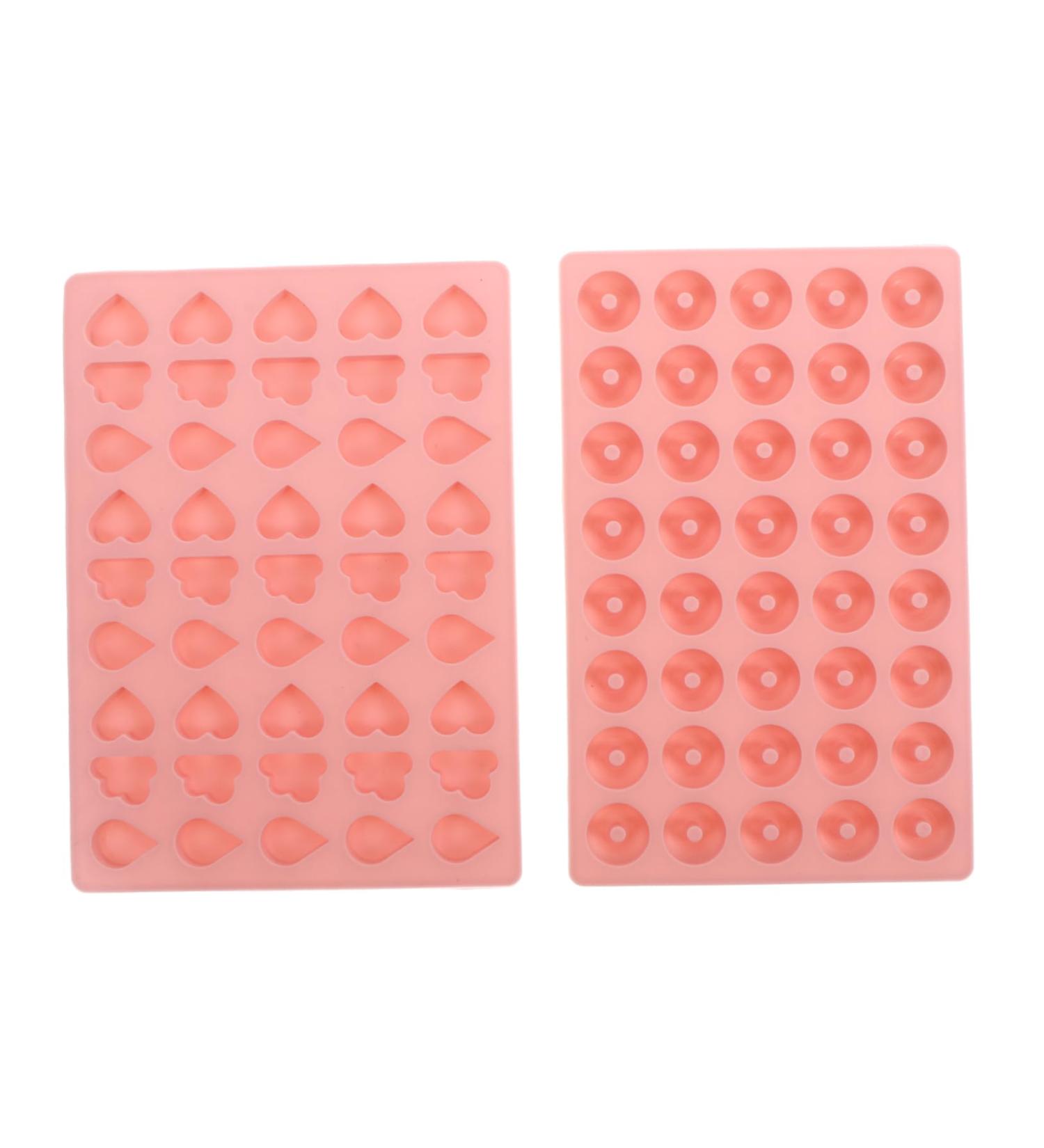ibasenice 2pcs Candy Mold Cookie Mold Cupcake Molds Cookie Stencils Mini Cake Molds Gummy 20X14.3CM Pink - Buy Online on SooperMarket.com