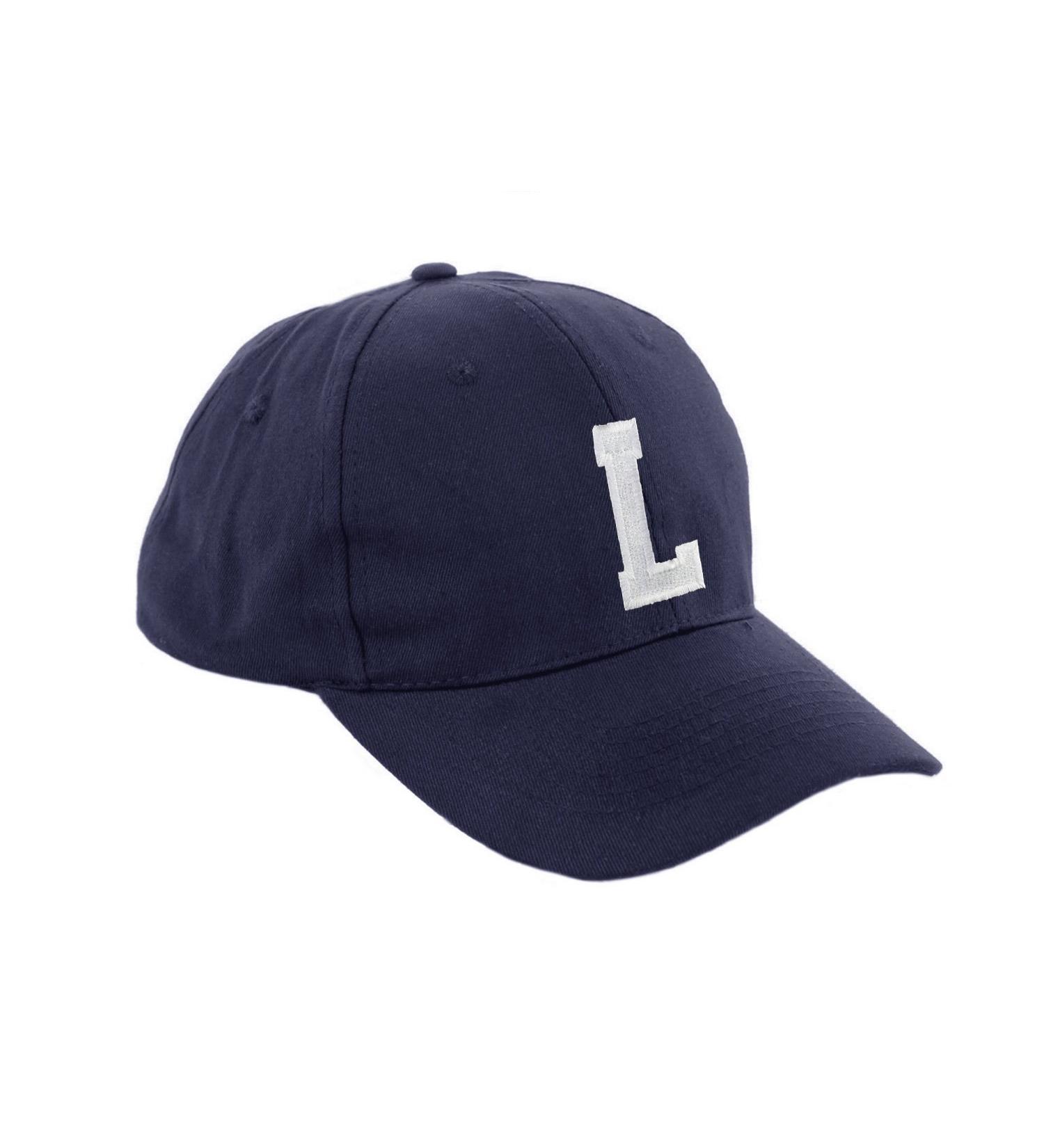 Morefaz Unisex Baseball Cap for Boys & Girls - Navy Blue Children s Hat with Alphabet AZ TM (L) | International Shipping Available - Buy Online on SooperMarket.com