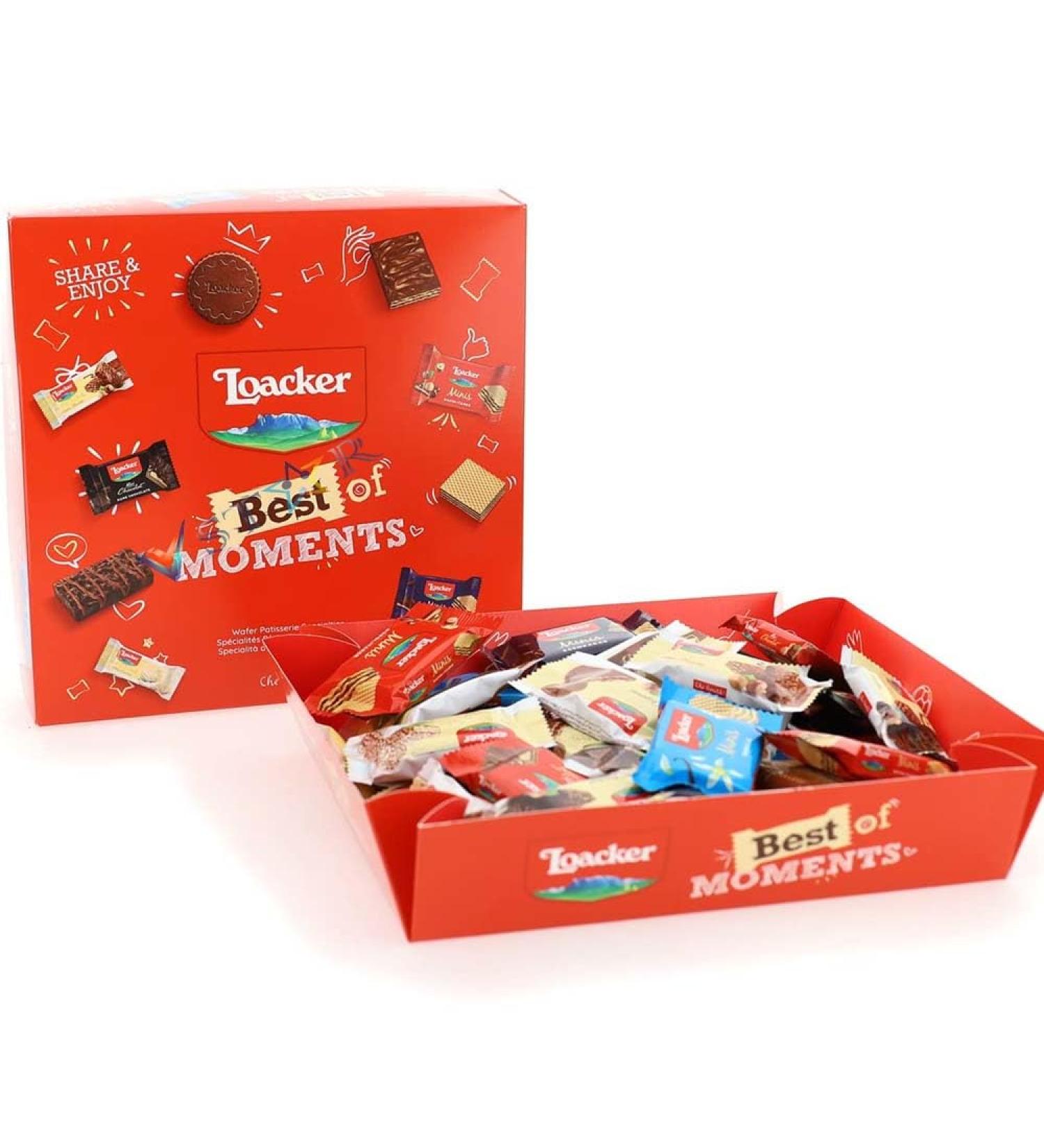 Loacker Best of Moments Assortment 12 Flavours Individually Wrapped 600g - Buy Online on SooperMarket.com