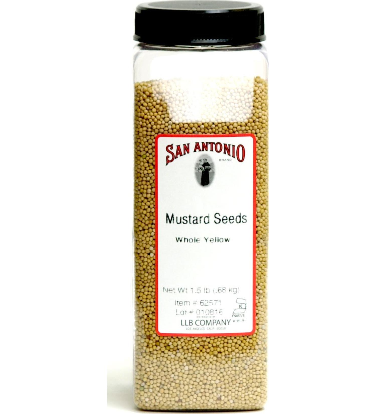 24 Ounce Premium Whole Yellow Mustard Seed, 1.5 Pound Seeds
