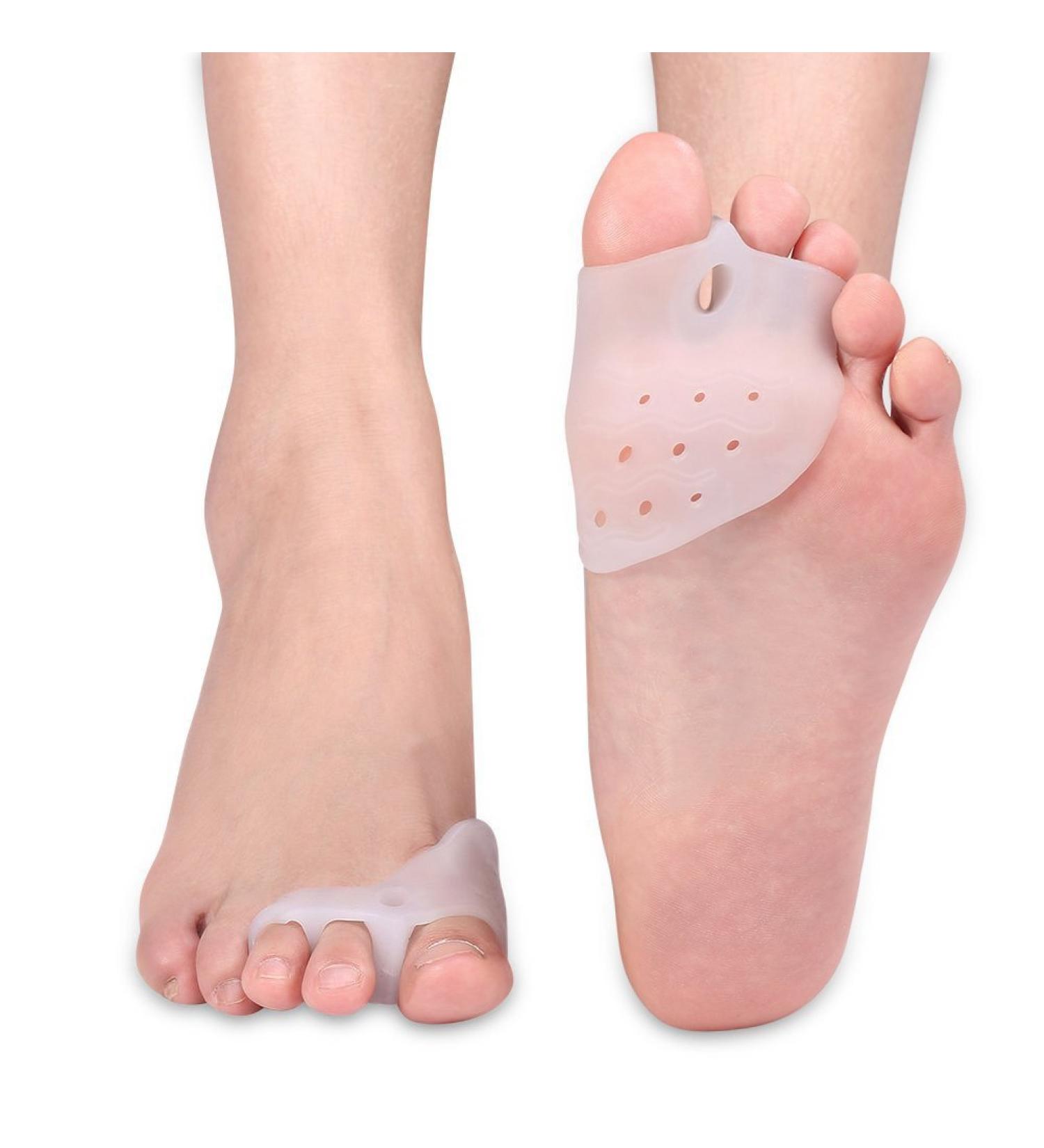 Silicone Hallux Valgus Correction Toe Separators - Bunion Pads for Pain Relief and Bunions Correction - Universal Size - Buy Online on SooperMarket.com