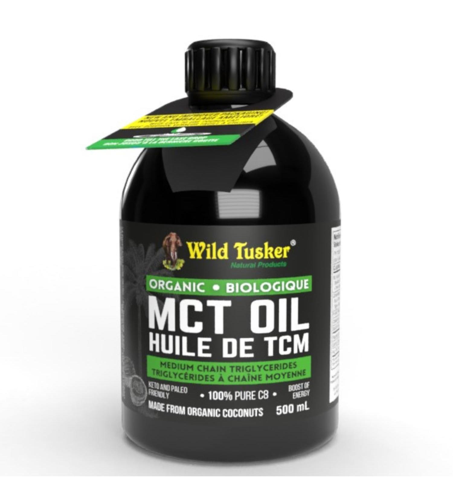 Wild Tusker Organic MCT Oil - 100% C8 500ml - Buy Online on SooperMarket.com