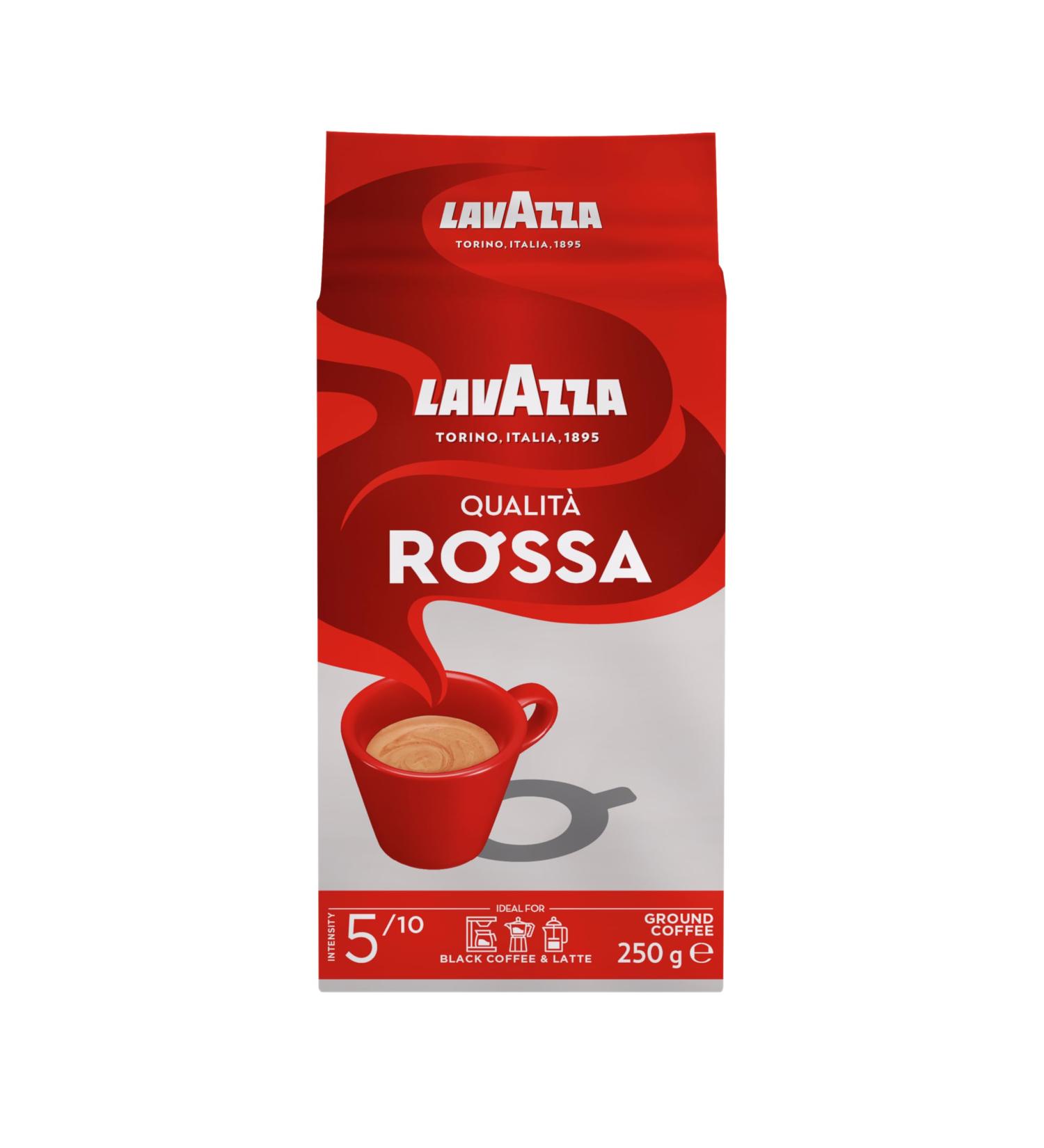 Lavazza Coffee Qualita Rossa ground 250g - Buy Online on SooperMarket.com
