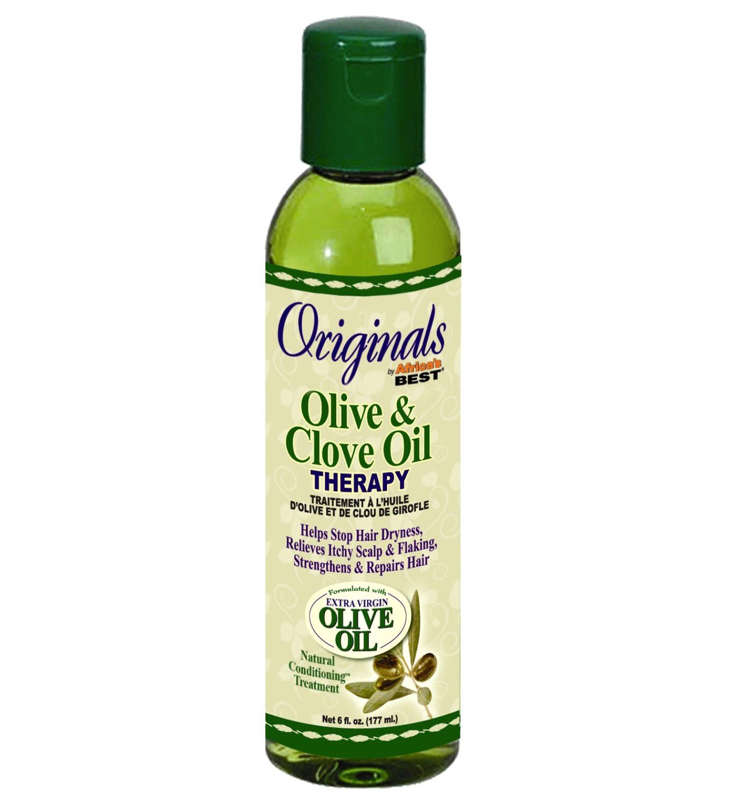 Africa's Best Orig Olive & Clove Oil Therapy 6oz (177ml) - Nourishing Hair Treatment - Buy Online on SooperMarket.com