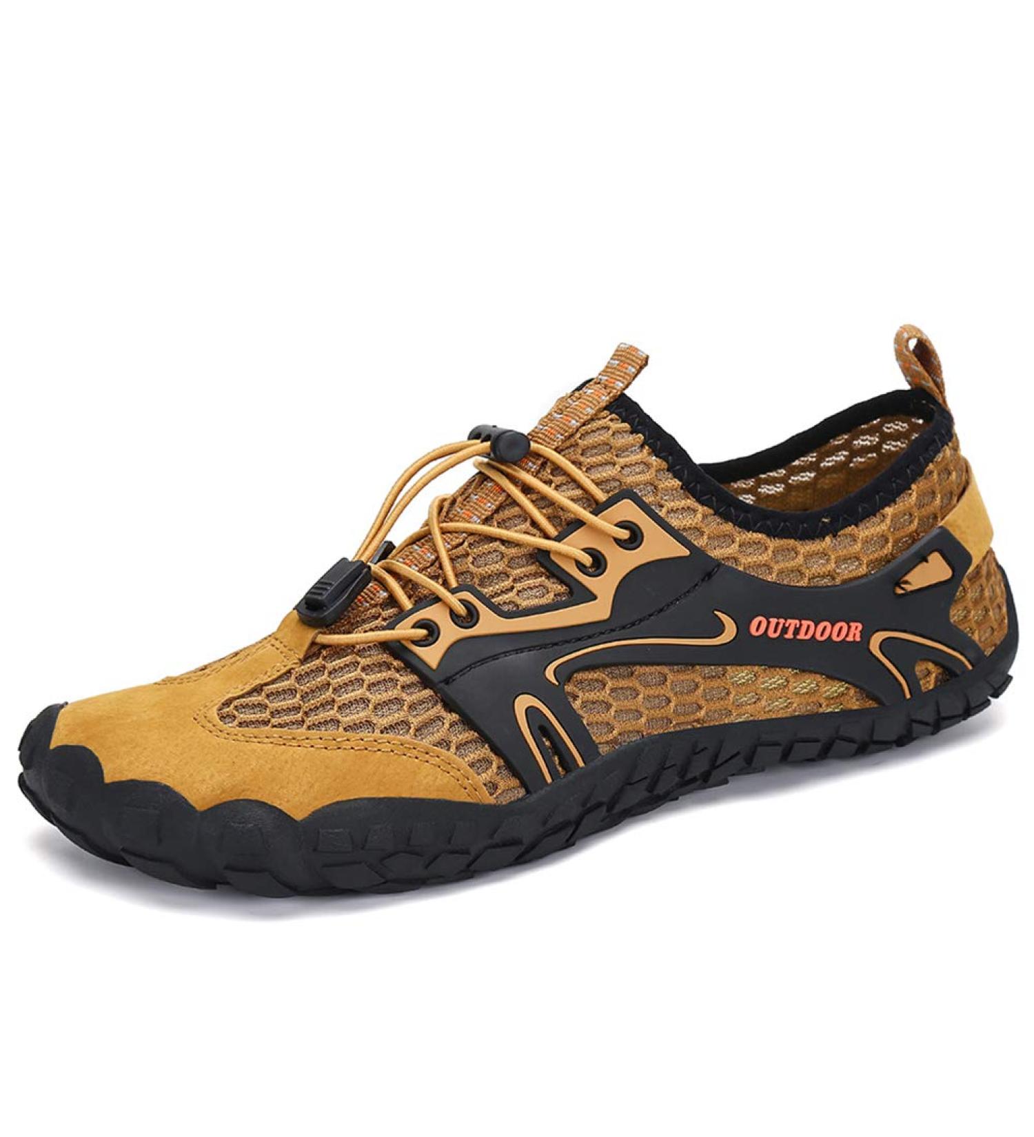 Men's Aqua Shoes | Fast-Drying Water Shoes for Kids & Adults | Non-Slip & Barefoot Beach Footwear - EU 41 Brown - Buy Online on SooperMarket.com