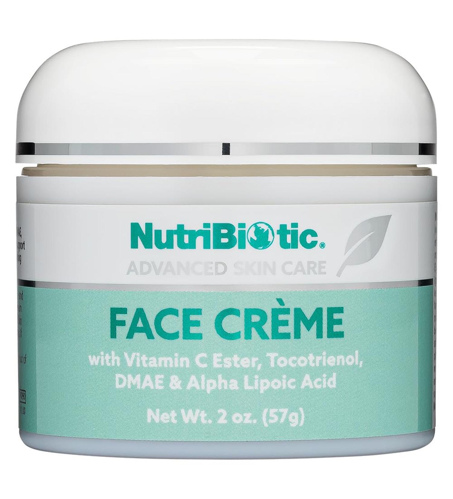 NutriBiotic Antioxidant Face Cream 2 Oz - Deep Moisturizing with Aloe Botanical Oils DMAE & Vitamin C - Paraben Free Natural Fragrance - Buy Online on SooperMarket.com