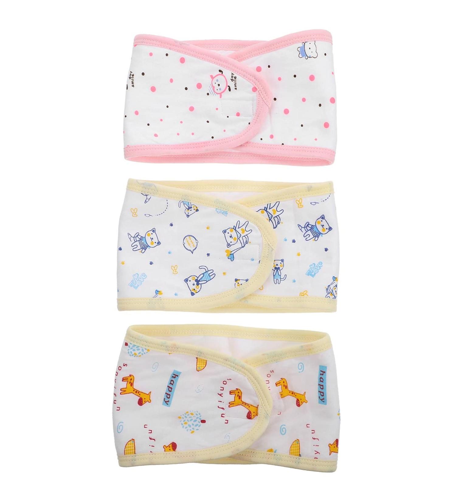 EXCEART 3pcs Baby Belly Band - Newborn Essentials Umbilical Cord Navel Belt - Infant Belly Band (Random Color) - Buy Online on SooperMarket.com