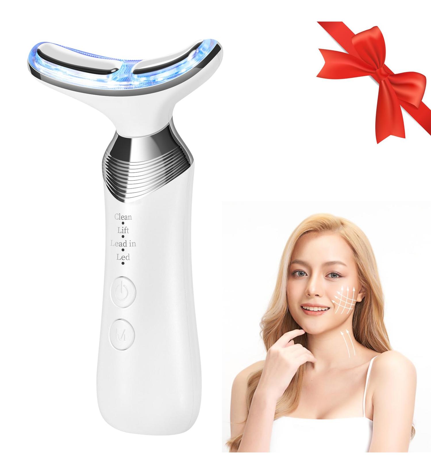Carer Spark 4-in-1 Facial Massage Device - Anti-Aging RF EMS & LED Technology for Wrinkle Reduction & Skin Tightening - Buy Online on SooperMarket.com