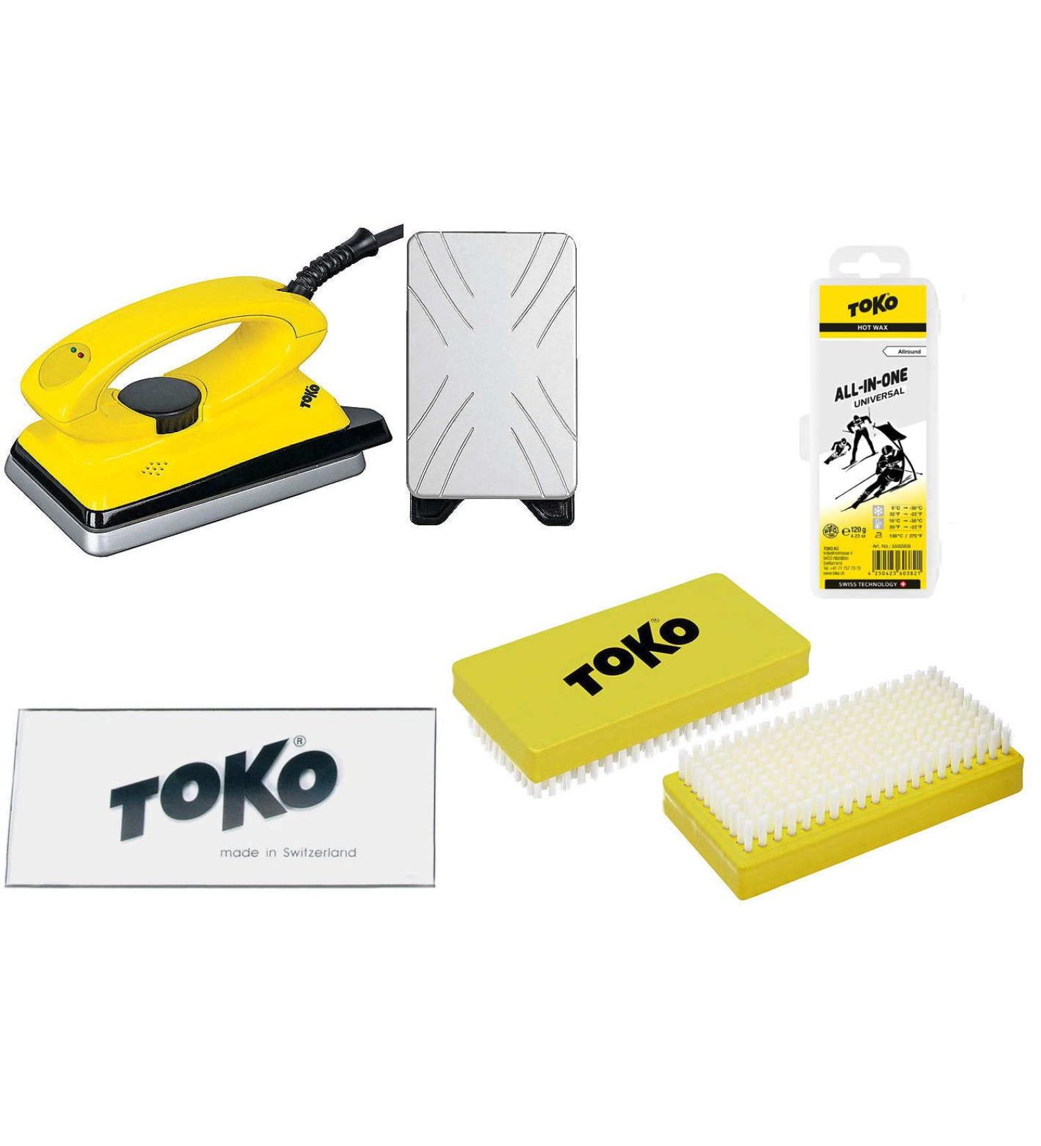 Premium Toko 4-Piece Ski Wax Set with Wax Iron - Perfect for Alpine Nordic & Snowboard Enthusiasts - International Shipping Available - Buy Online on SooperMarket.com