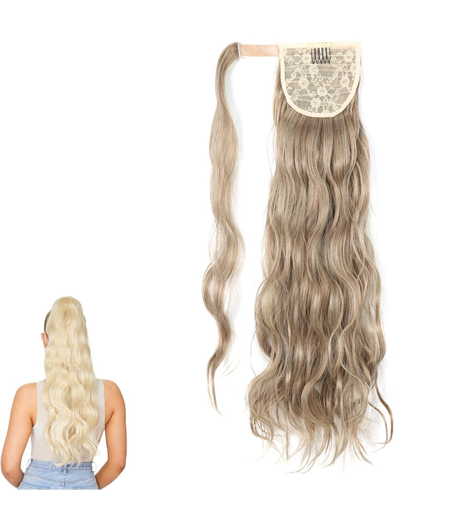 Prinfantasy Long Wavy Ponytail Hair Extension 24 inch - Synthetic Hairpiece for Women | MW136 GBMW136 - Buy Online on SooperMarket.com