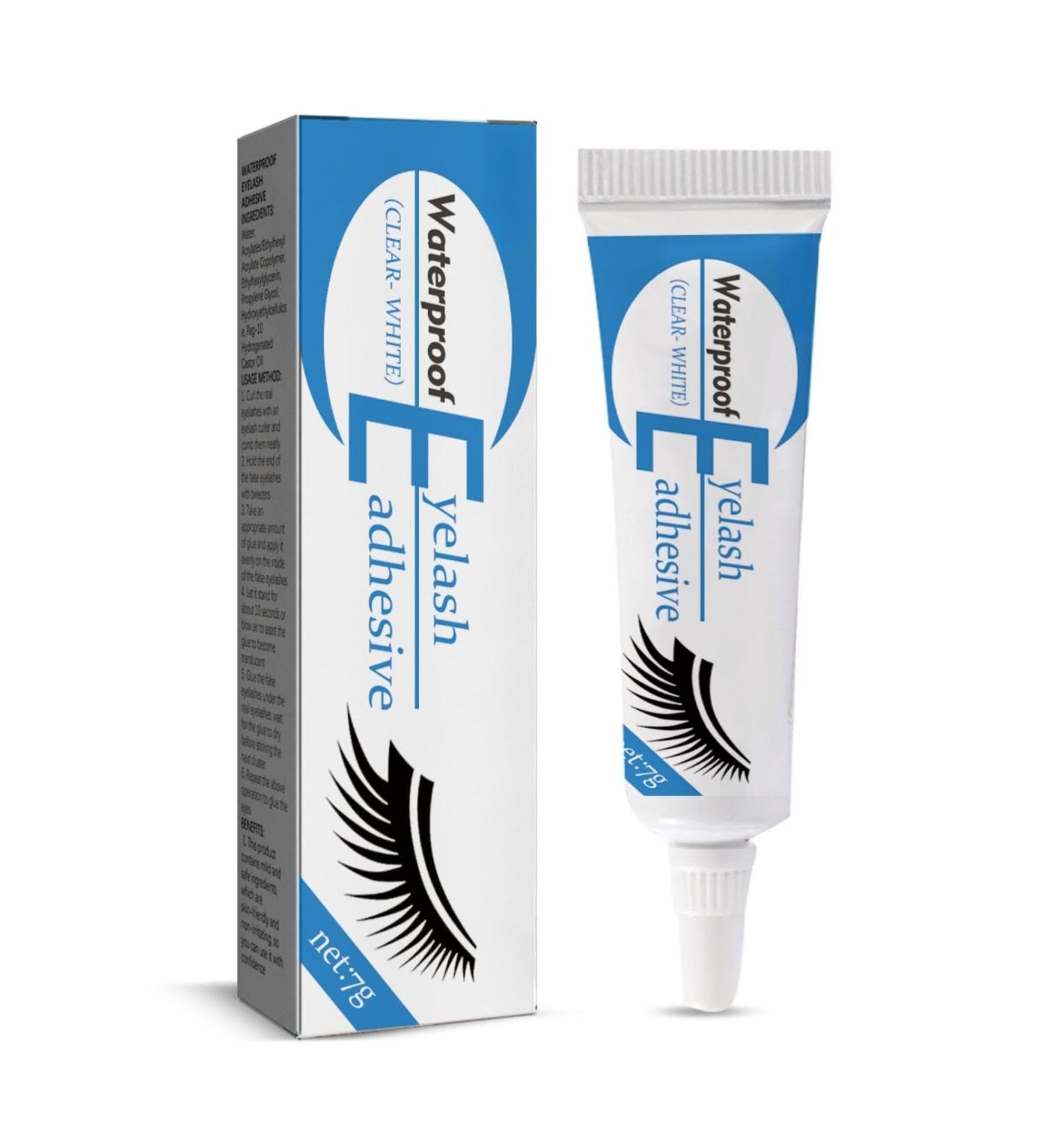 7g Clear Waterproof Eyelash Extension Glue - Strong Bonding Individual Lash Adhesive for DIY Lash Extensions - Buy Online on SooperMarket.com