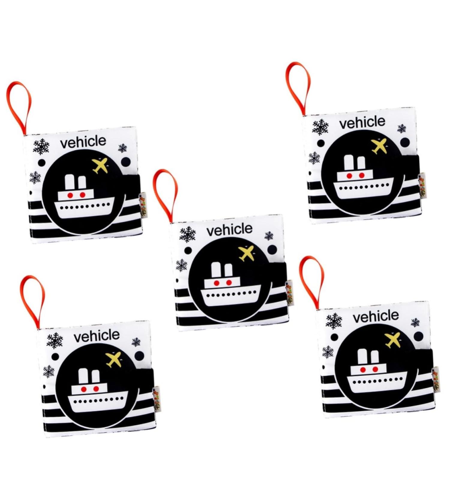 Abaodam 5ST Fabric Belly Book Game Set | Beautiful Toddler Fabric Books & Toys | Perfect Baby Book & Newborn Gift for Children - Buy Online on SooperMarket.com