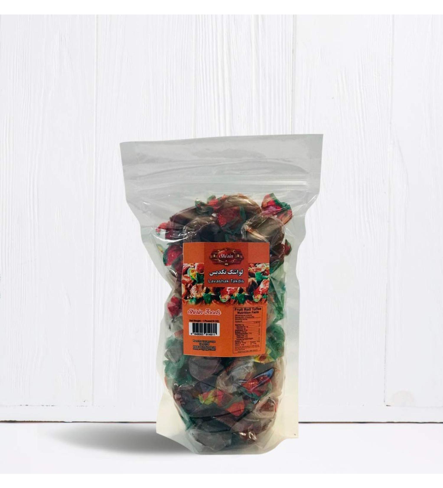 SHIRIN Lavashak Takdis Fruit Roll Snack - 1 Pound (16 OZ) - Buy Online on SooperMarket.com