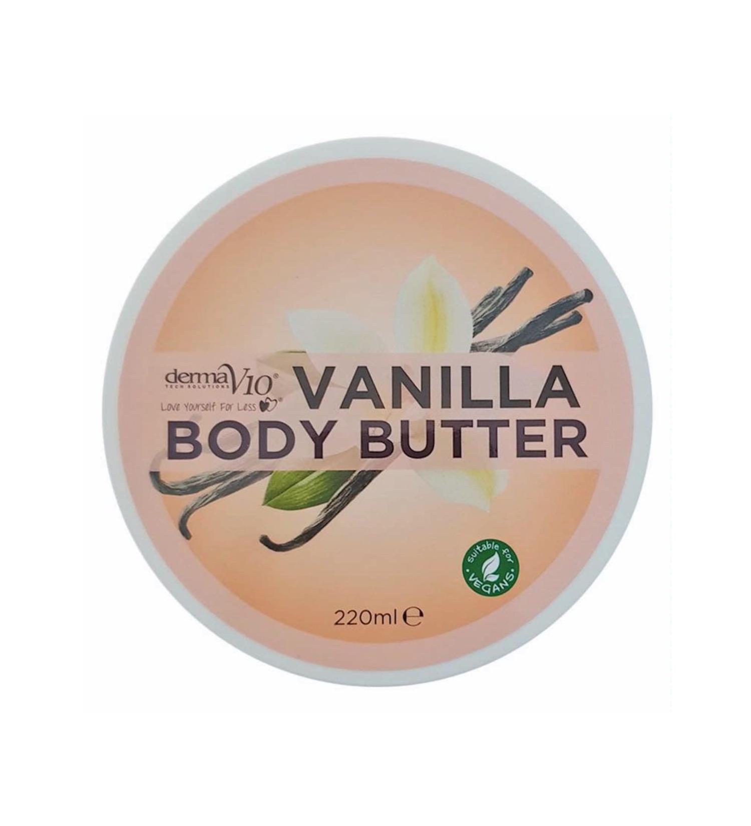 Derma V10 Vanilla Body Butter 220 g - Buy Online on SooperMarket.com