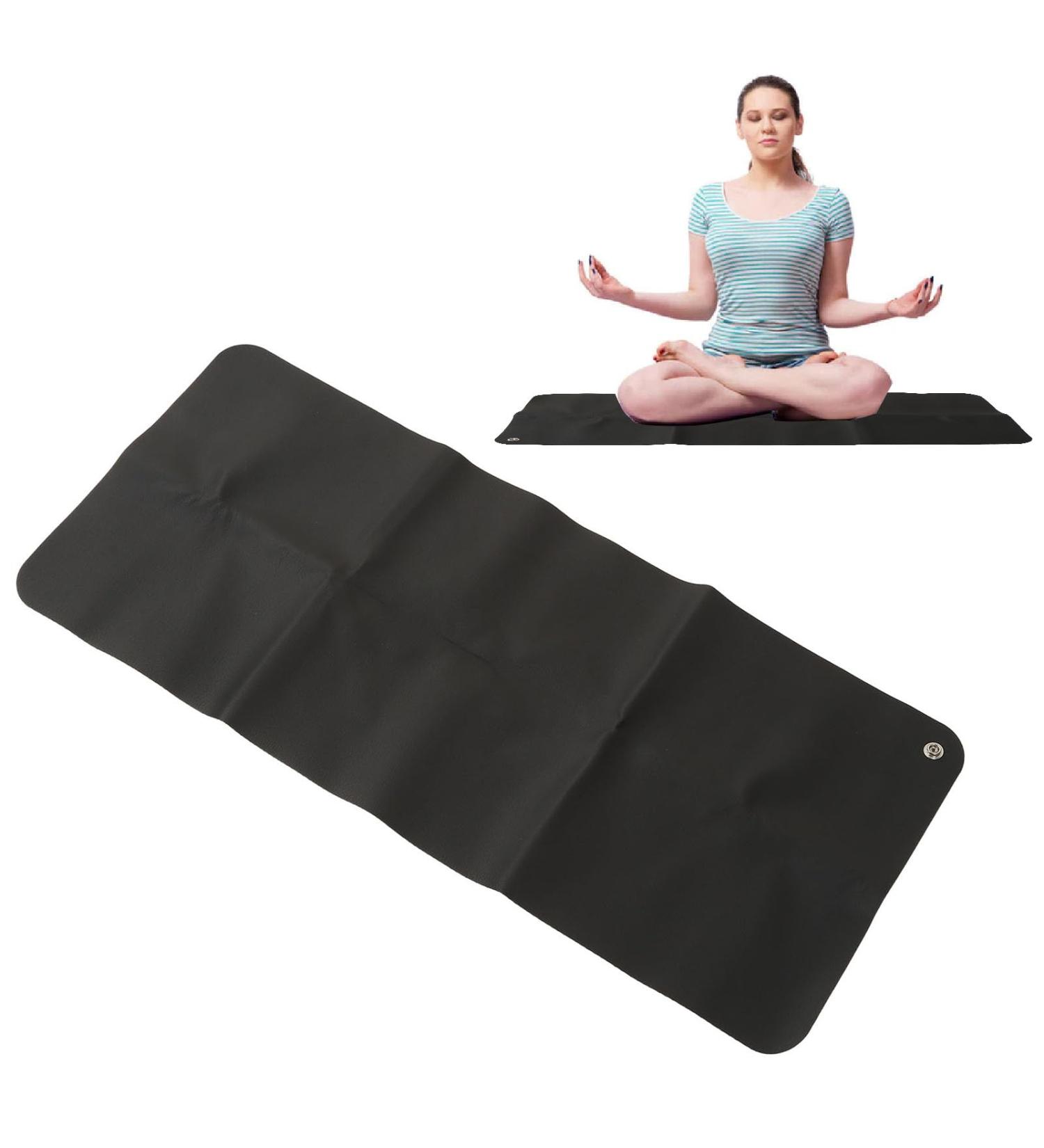 Large Black Grounding Mat for Pain Relief & Improved Sleep - Durable Anti-Static Design for Older Feet - Buy Online on SooperMarket.com