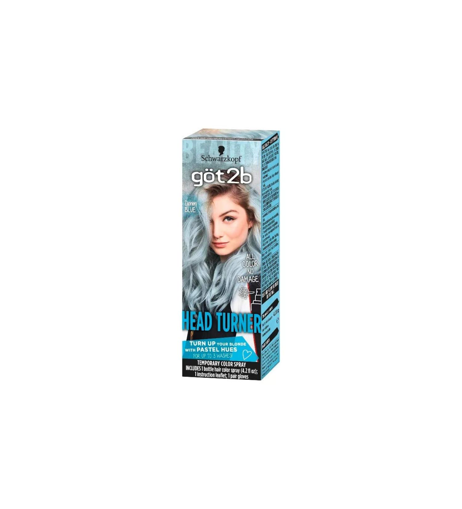 Got2b Color Headturner Denim Blue Spray - 4.2oz Denim Blue