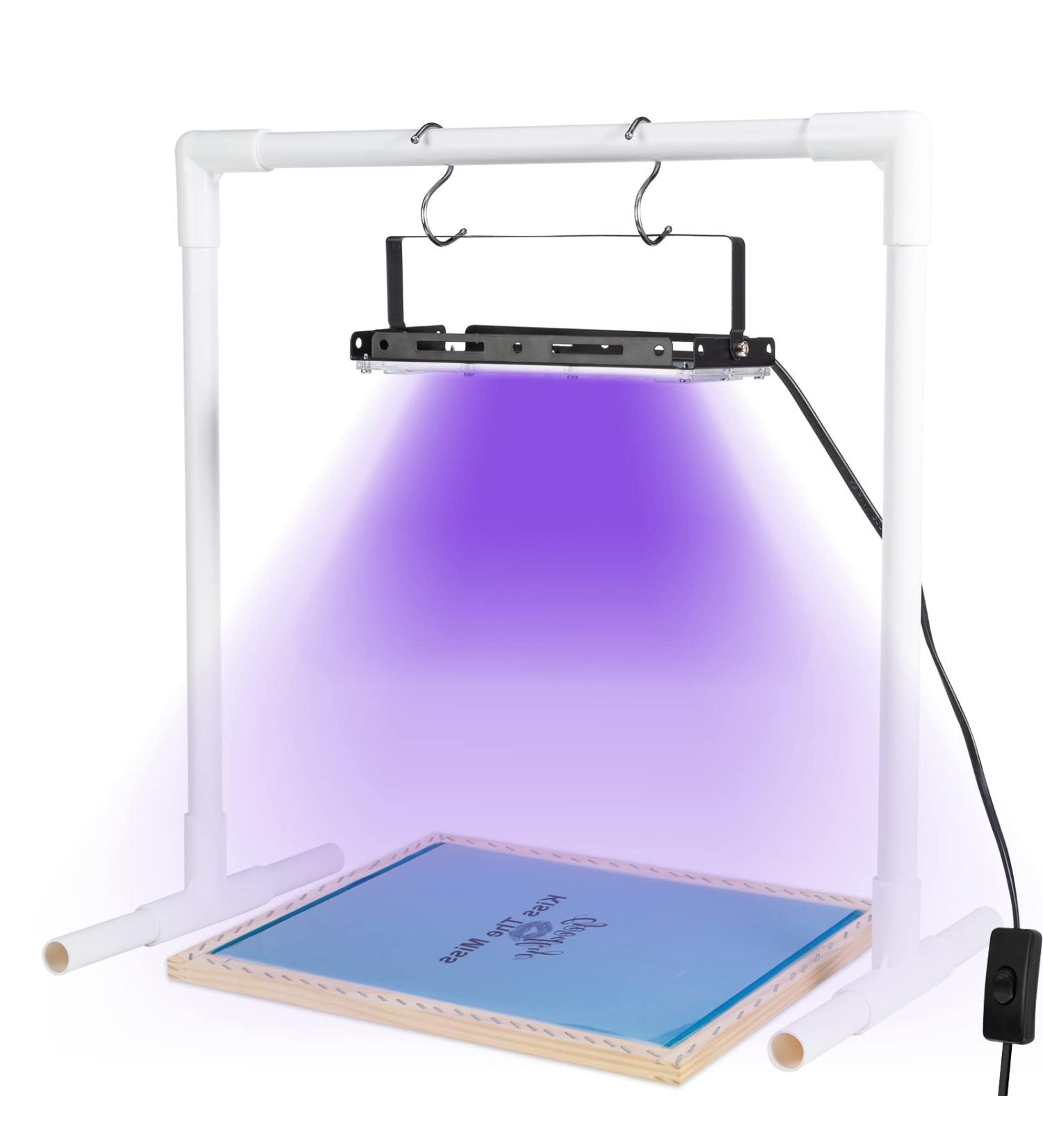 Caydo 20W LED UV Screen Printing Exposure Light with Stand - Ideal for Screen Printing and Cyanotypes - Buy Online on SooperMarket.com