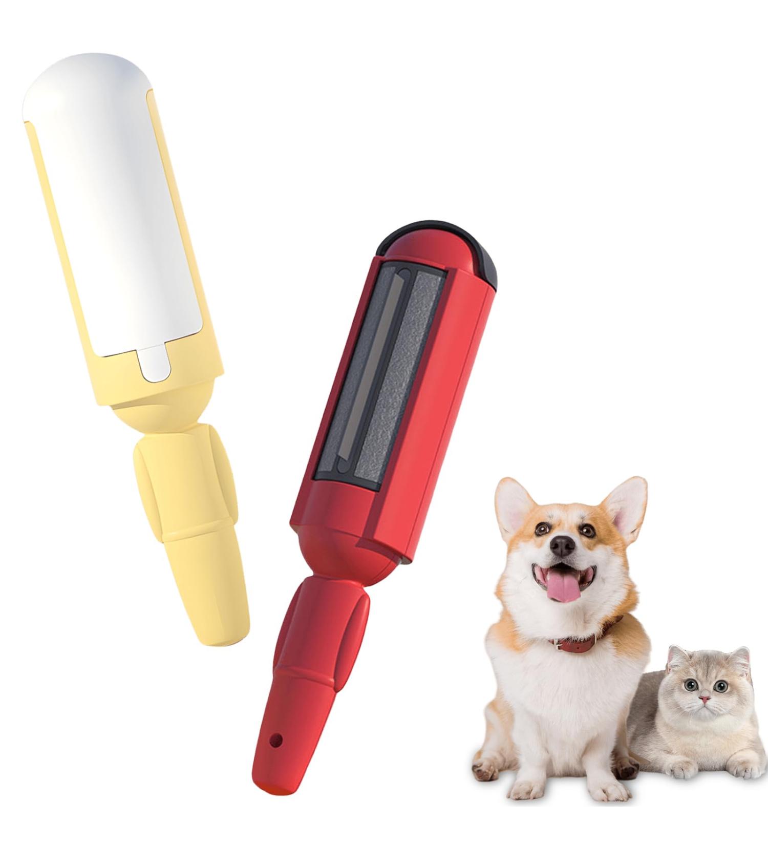 Reusable Lint Roller for Pet Hair - 2 Pack | Effective Animal Hair Remover for Cats & Dogs | Ideal for Carpet & Sofa - Buy Online on SooperMarket.com