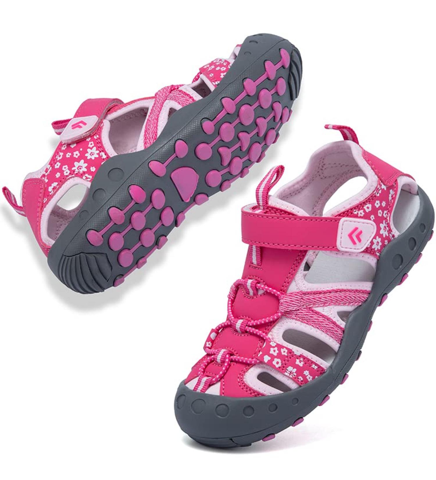Csgkag Boys Girls Closed Summer Beach Sandals - Sport Outdoor Trekking Shoes 30 EU Pink - Buy Online on SooperMarket.com