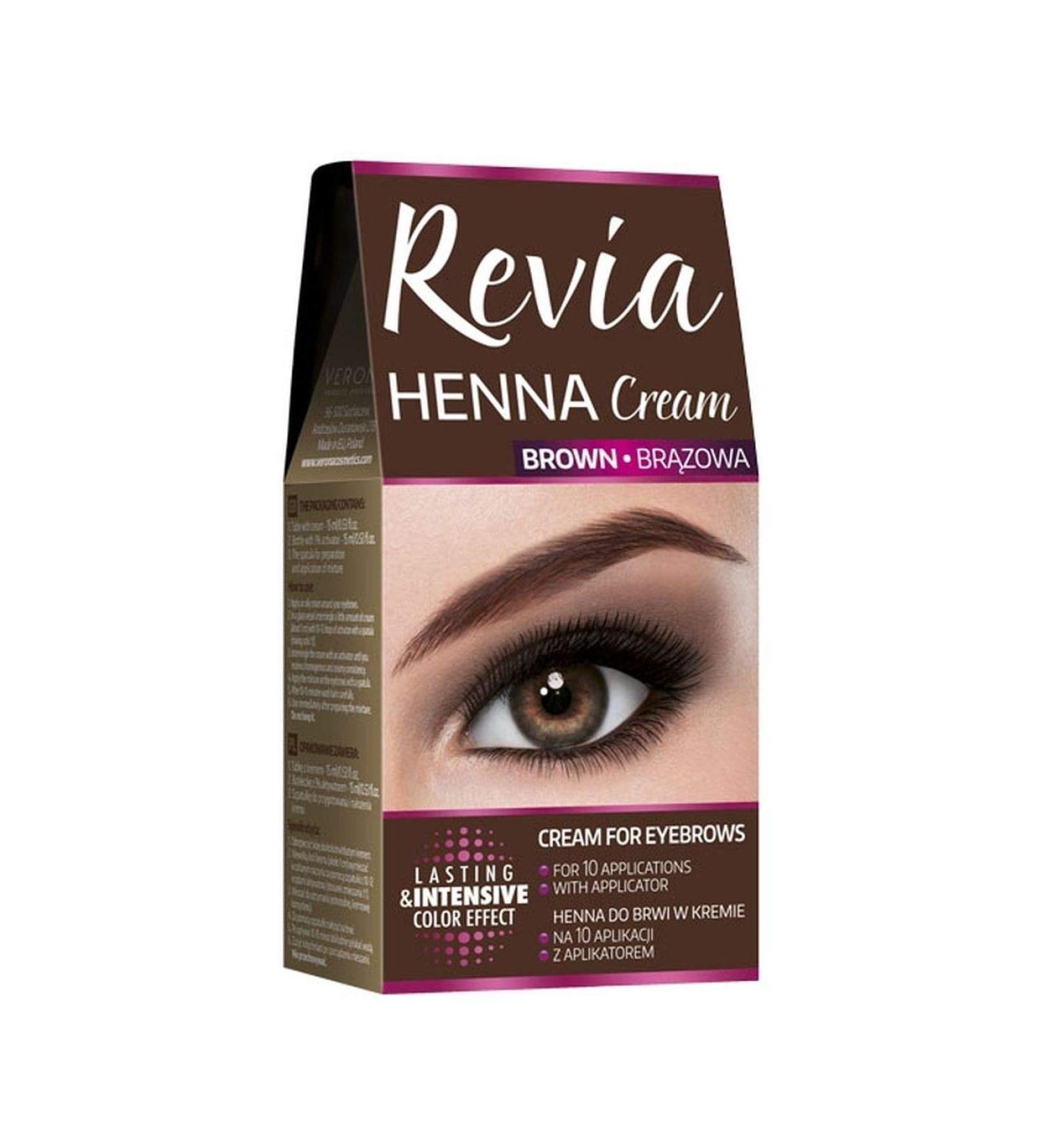 Revia Henna for Eyebrows Cream Brown