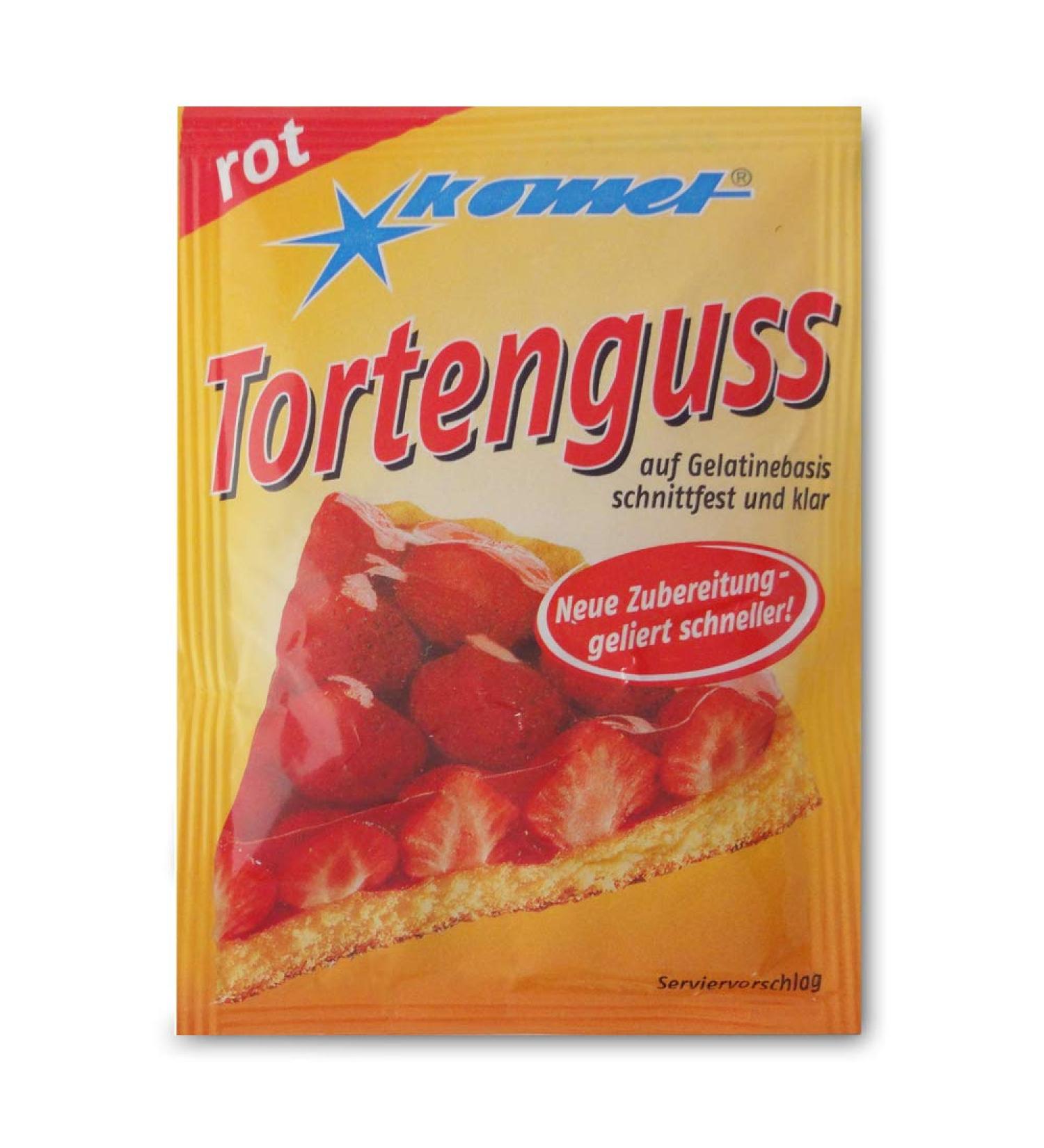 Buy Pack of 5 Komet Red Cake Glaze (5 x 15g) - Ideal for Gelatine-based Juices | International Shipping - Buy Online on SooperMarket.com