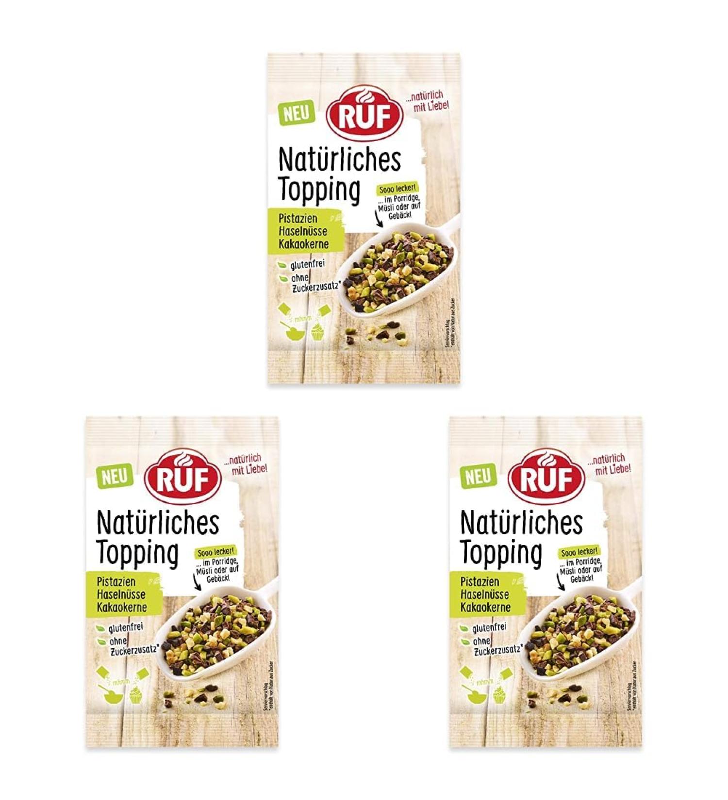 Natural Nut Topping with Pistachios & Hazelnuts | Gluten-Free & Vegan | No Artificial Additives | 30g (Pack of 3) - Perfect for Porridge & Muesli - Buy Online on SooperMarket.com
