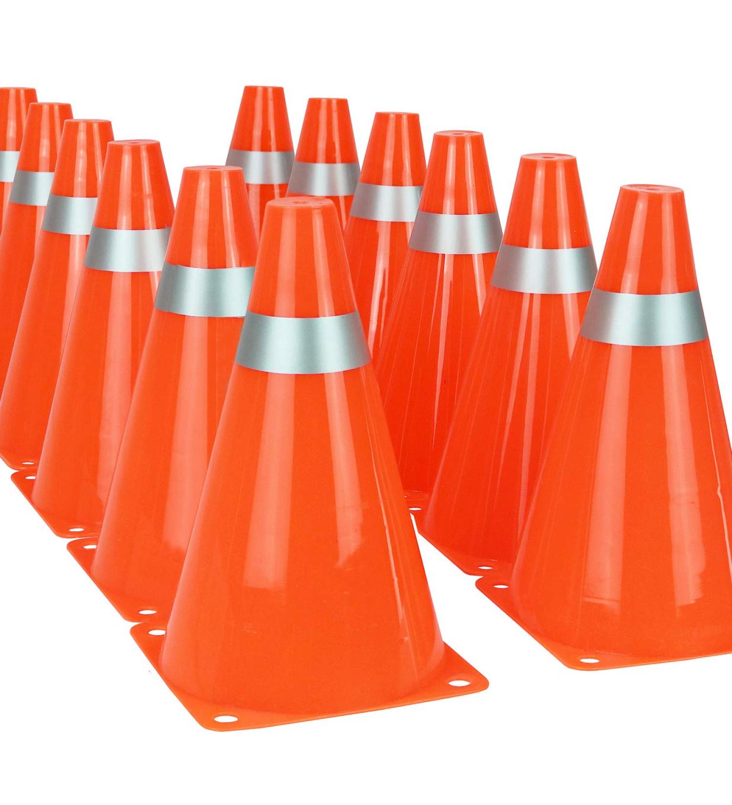 Kiddie Play 7 Traffic Cones (12 Pack) for Sport Training - Soccer Cones in Orange - Buy Online on SooperMarket.com