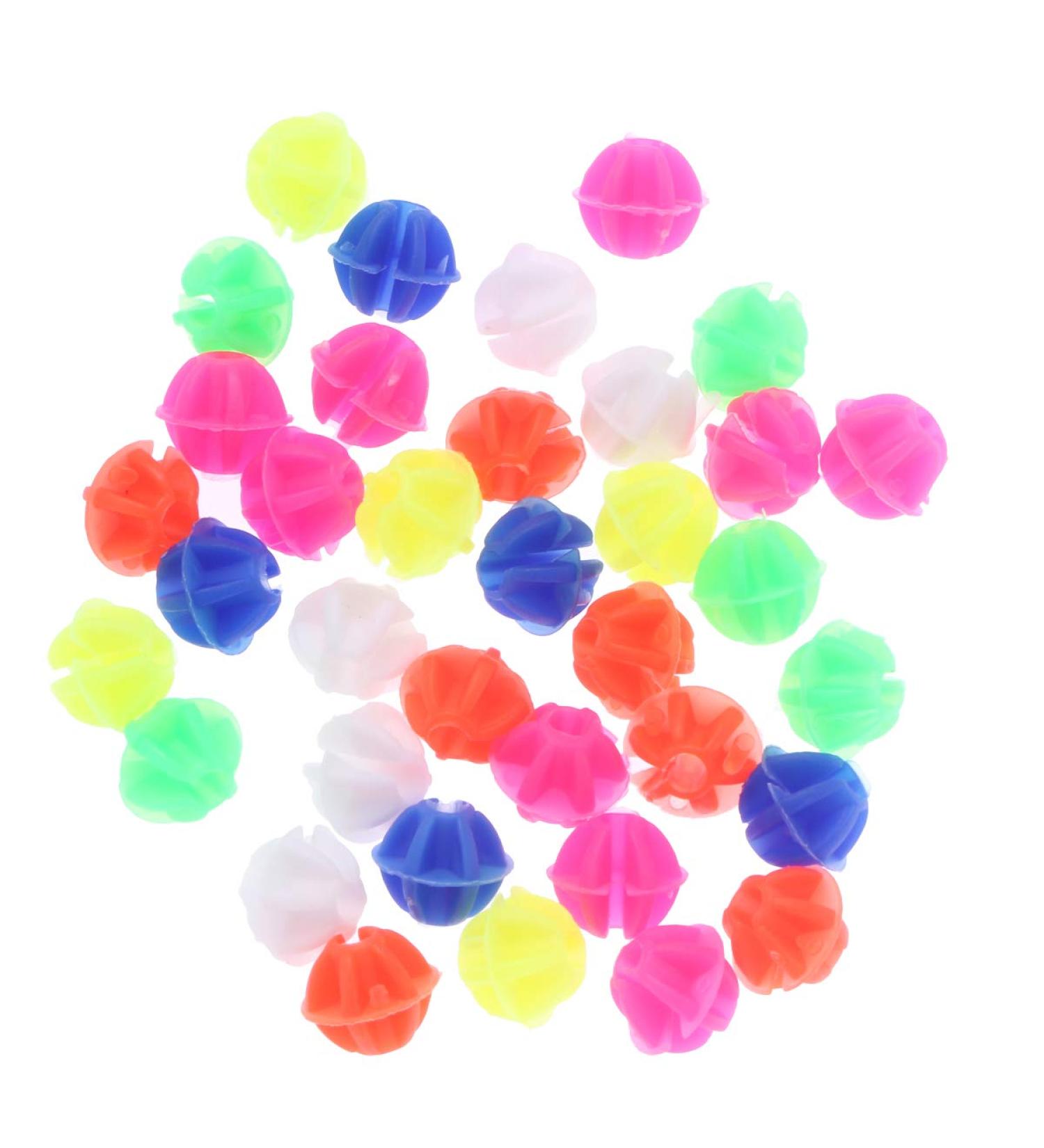 WINOMO 36 PCS Luminous Round Bicycle Wheel Spoke Beads - Decorative Clip-on Plastic Beads for Bike Wheels - Buy Online on SooperMarket.com