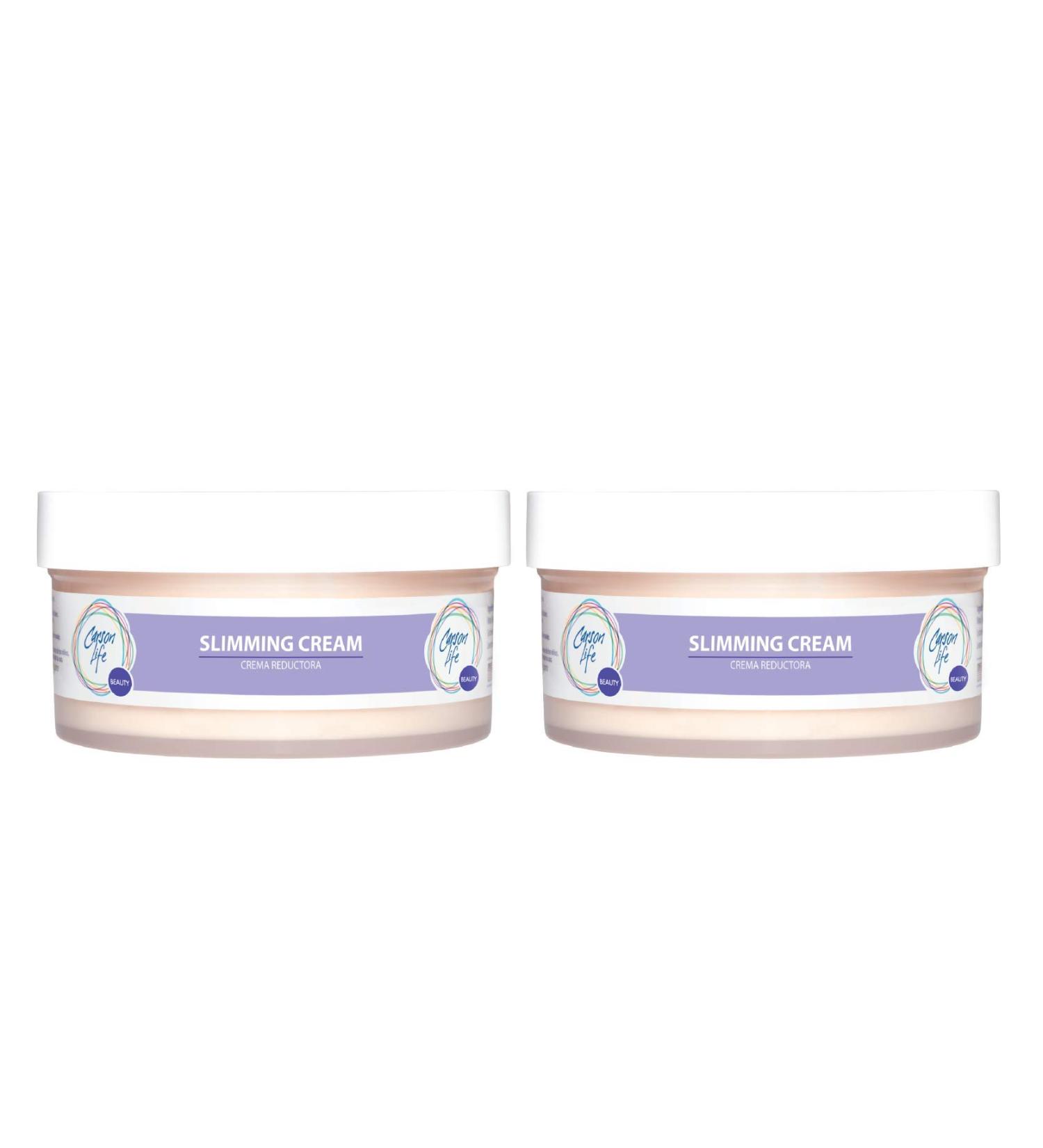 CARSON LIFE Slimming Cream 2 Pack - 20 Ounces - Reduces Fat Accumulation - Healthy Skin for Men and Women - Buy Online on SooperMarket.com