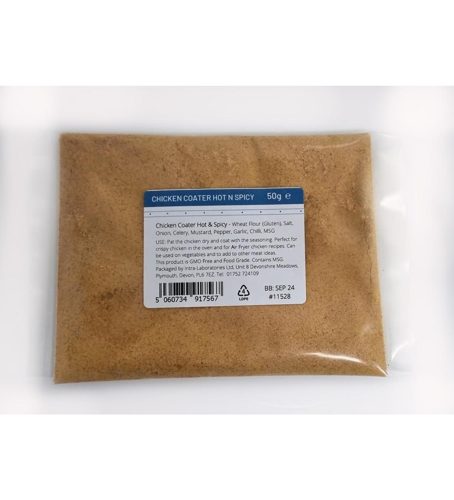 Entirely Ingredients - Chicken coater hot & Spicy 50g - Selected for Premium Quality