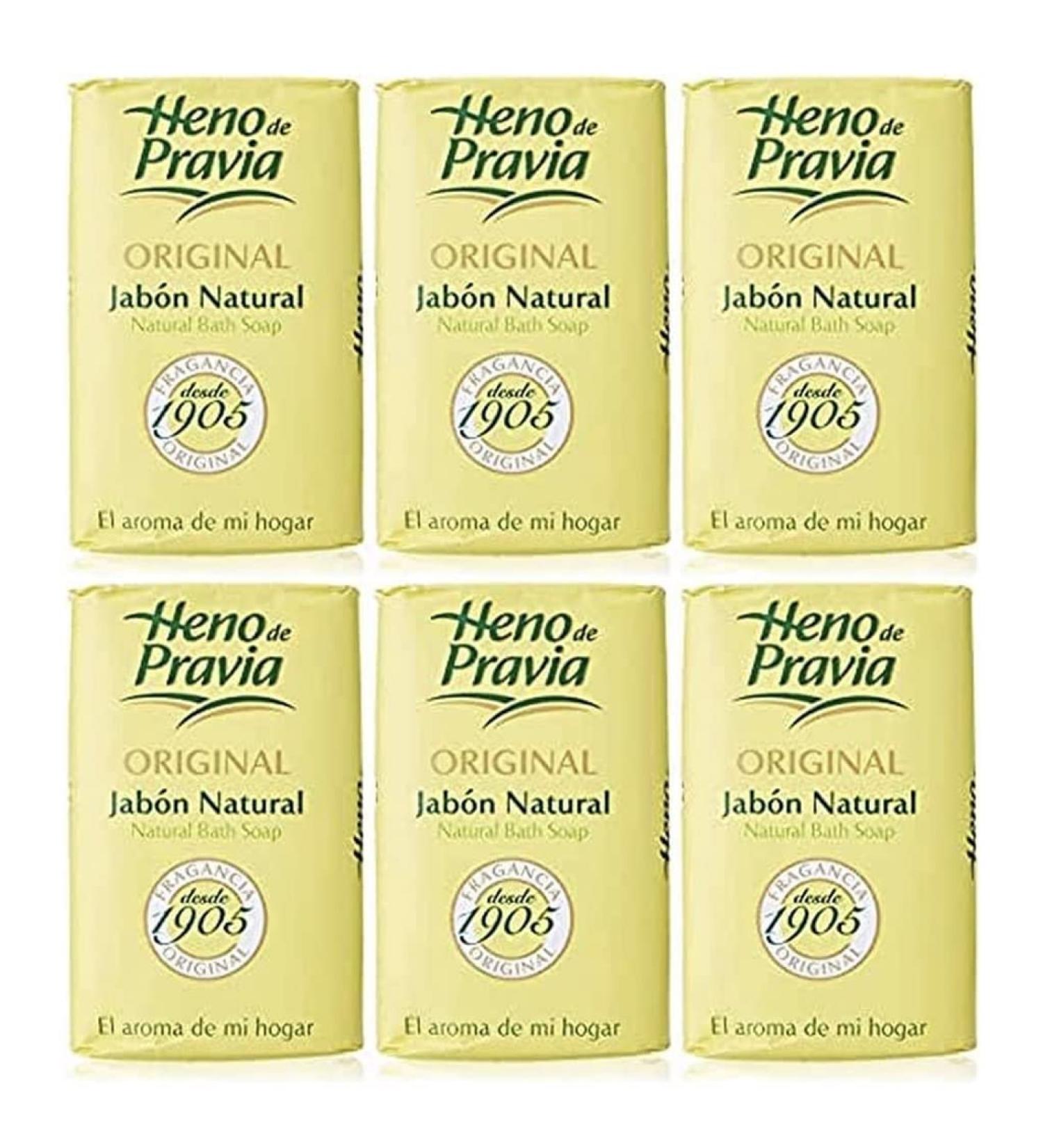 HENO DE PRAVIA - 2 SETS OF 2 SOAPS PLUS 1 FREE AND EACH IS 4 OZ. (6 SOAPS) by Heno de Pravia - Buy Online on SooperMarket.com