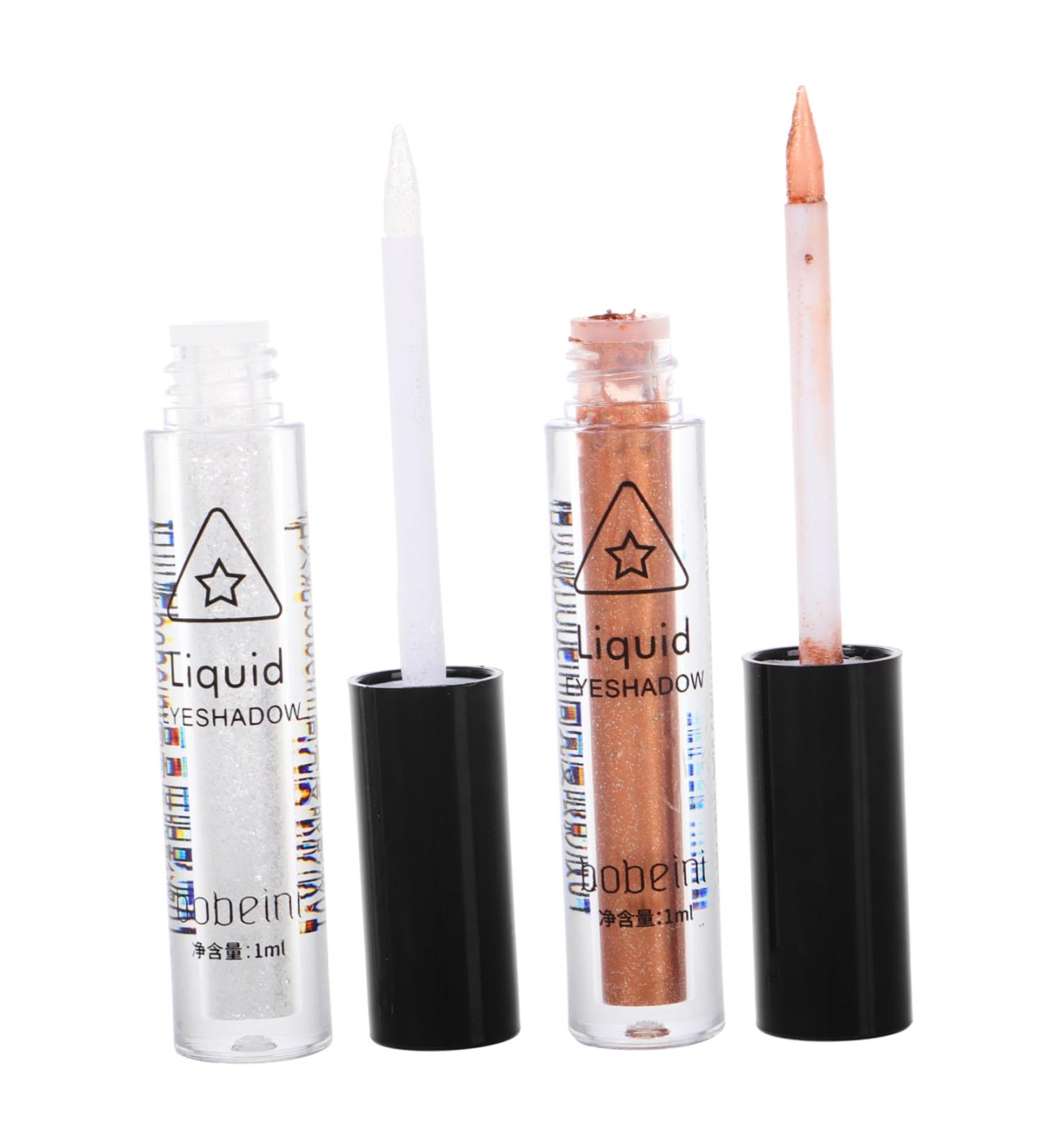 WOONEKY 2pcs Eye Shadow Pencil Liner Waterproof Eyeliner Pen Eye Liner Pencil Liquid Silver - Buy Online on SooperMarket.com