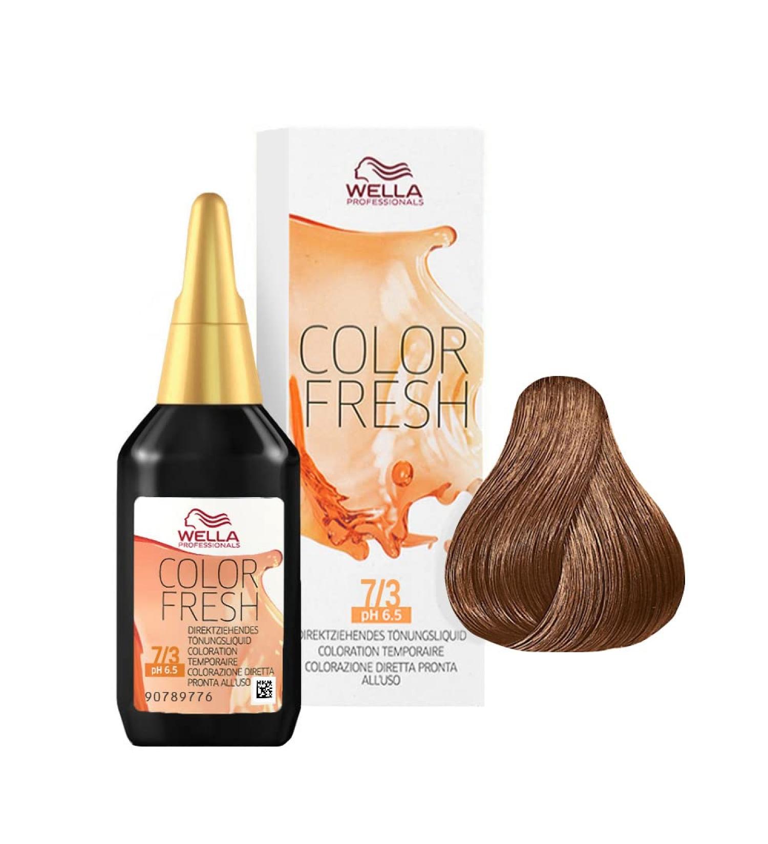Wella Professionals Color Fresh 7/3 medium blonde gold 1 pack (1 x 75 ml) medium blonde gold 1 piece (1 pack)