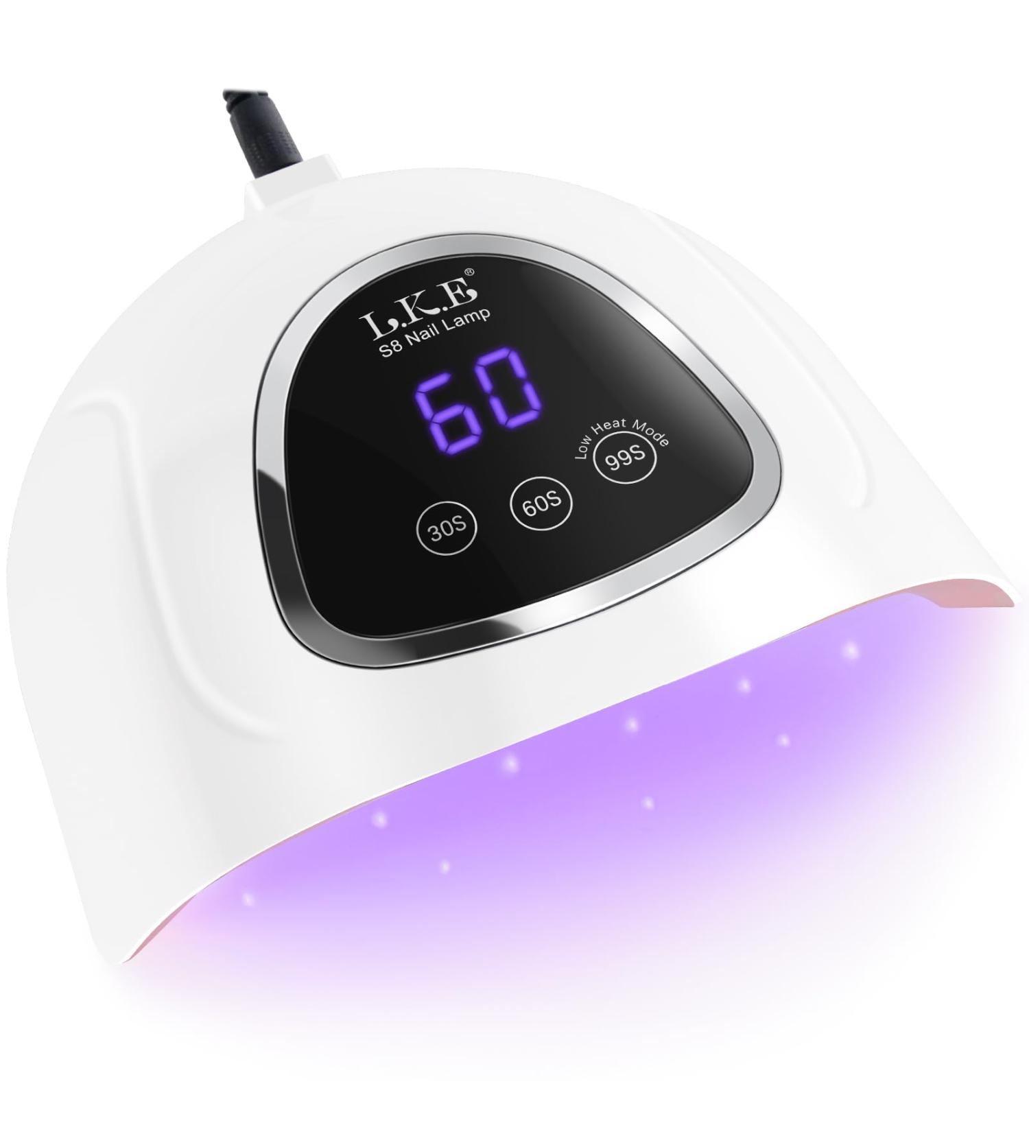 Buy LKE 72W UV LED Nail Lamp - 3 Timer Settings & LCD Display for Perfect Nails | Fast Shipping Worldwide - Buy Online on SooperMarket.com
