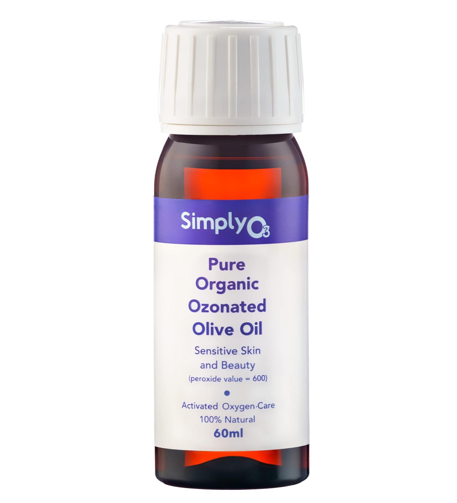 Pure Organic Ozonated Olive Oil 600 Peroxide - Acne Anti-Aging Wrinkles Relief for Sensitive Skin | Made in Spain - Buy Online on SooperMarket.com