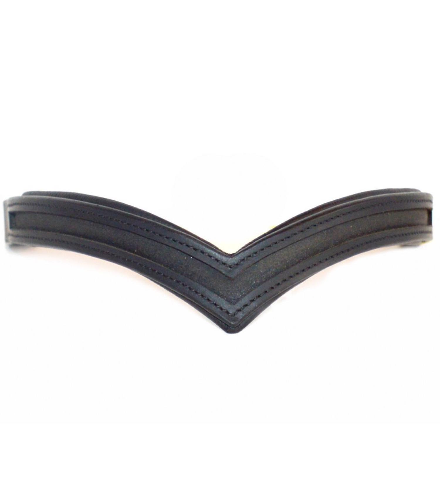 16 Empty Channel V Shape Black Browband - Handcrafted Horse Tack - Buy Online on SooperMarket.com