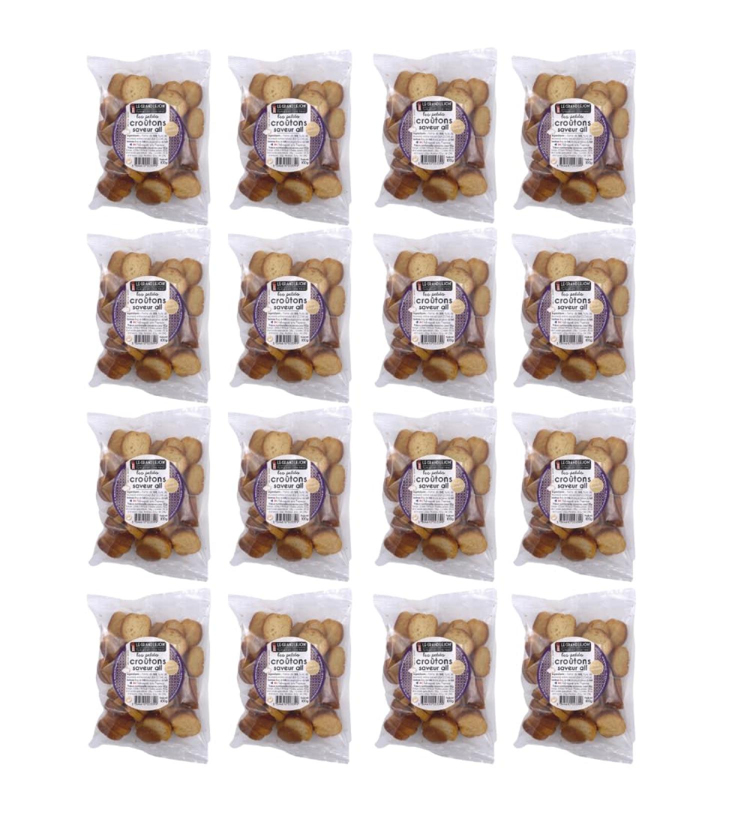 Le Grand Lejon Garlic Croutons 100g x 16 - Buy Online on SooperMarket.com
