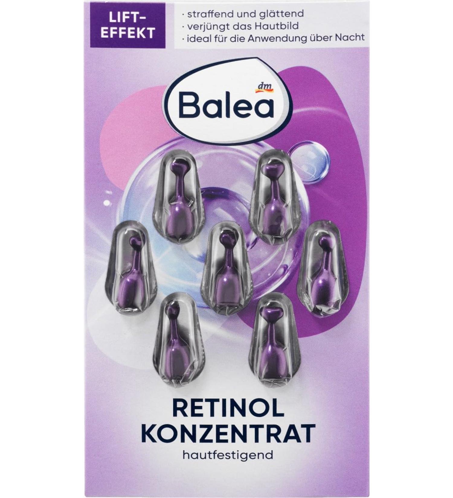 Balea Concentrate Retinol Serum - 7 Capsules for Youthful Skin | International Shipping Available - Buy Online on SooperMarket.com