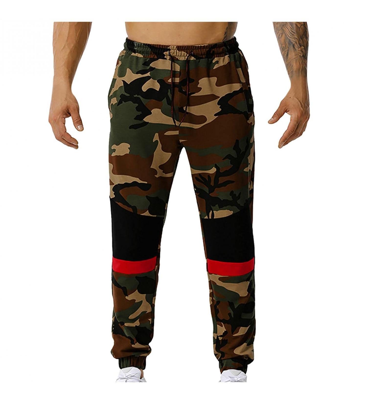 Ronony Men's Jogging Pants - Camo Cargo Training & Hiking Sports Pants for Outdoor Leisure - Buy Online on SooperMarket.com